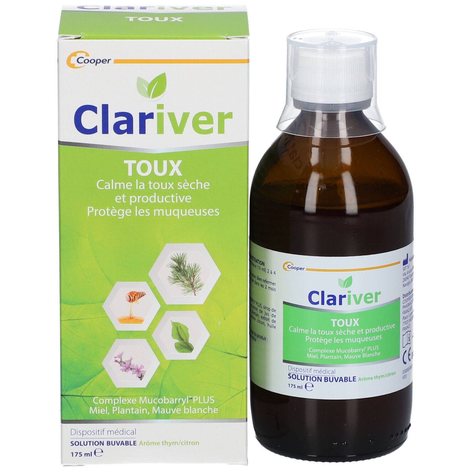 Cooper Clariver Toux Adulte Sirop Solution Buvable 175 Ml Shop