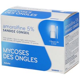 Amorolfine 5 % Mycose des ongles