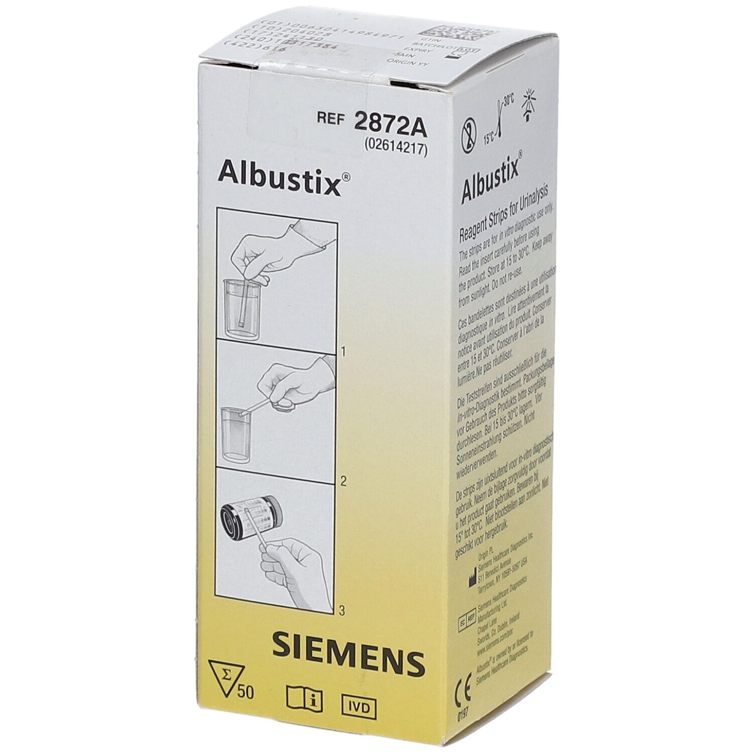 Siemens Albustix® Bandelettes réactives