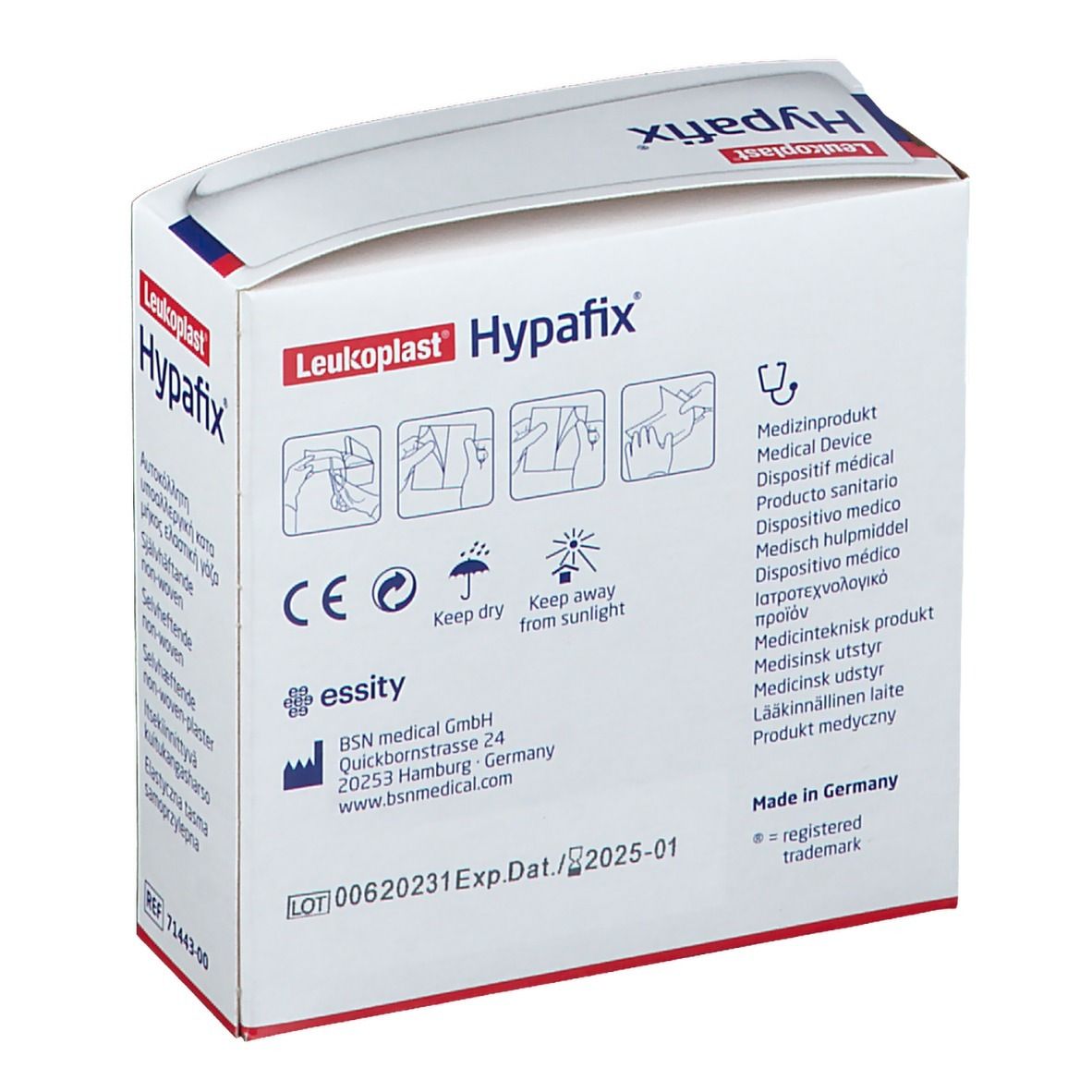 Hypafix® 2,5 cm x 10 m shoppharmacie.fr