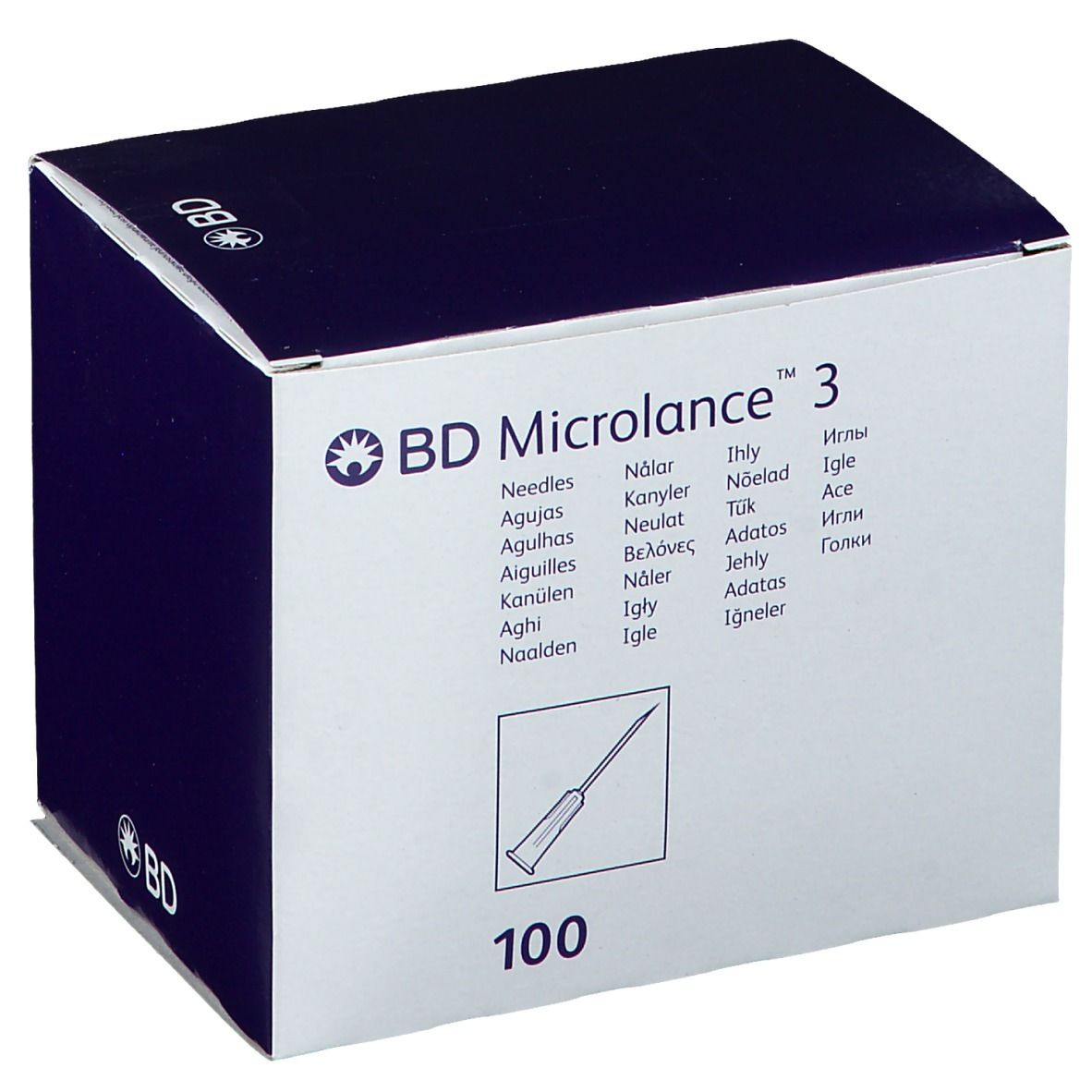 BD Microlance™3 Lot de 100 Aiguilles 27G x 3/4 (0,4 x19 mm)
