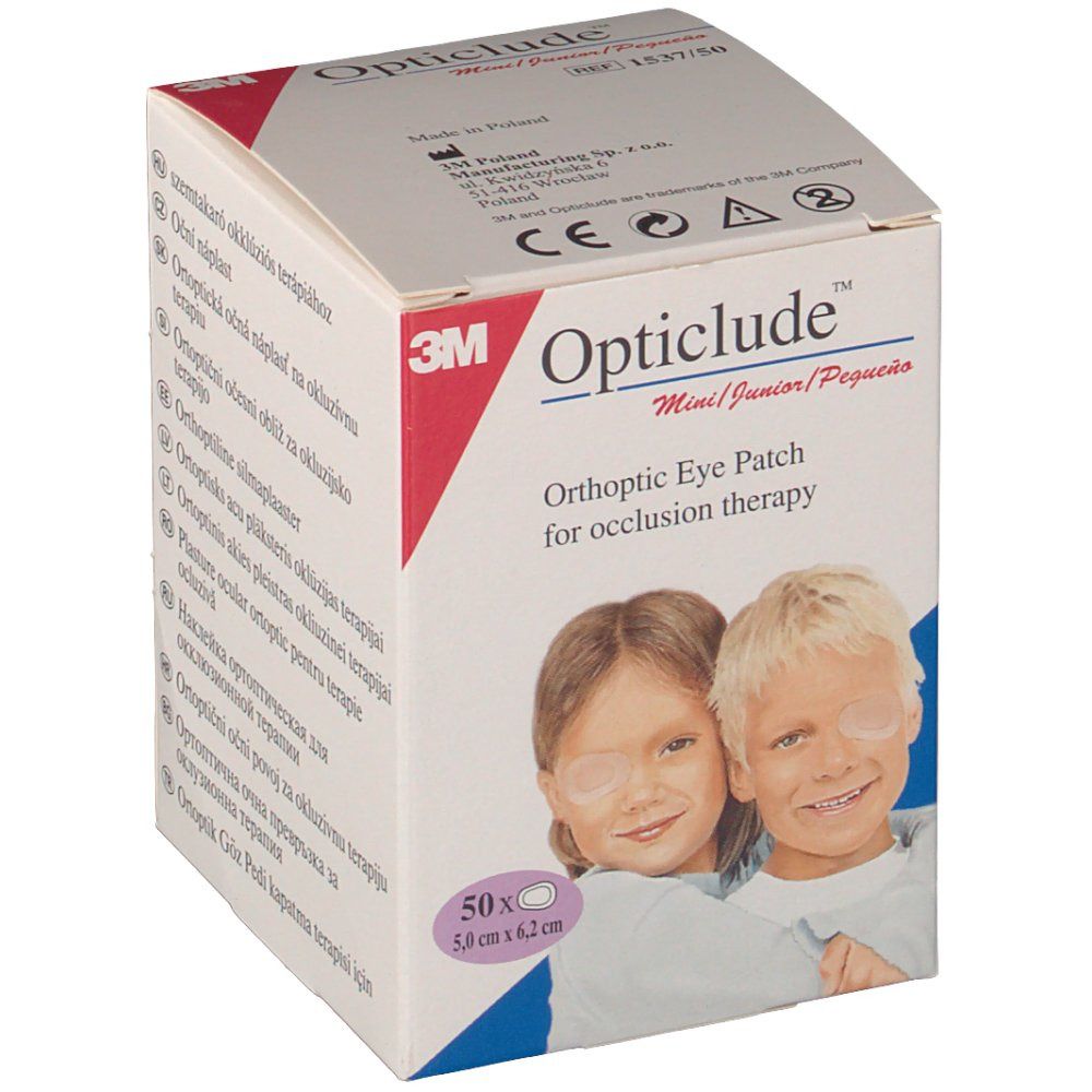 3M Opticlude™ Pansement orthoptique Junior 5 cm x 6,2 cm