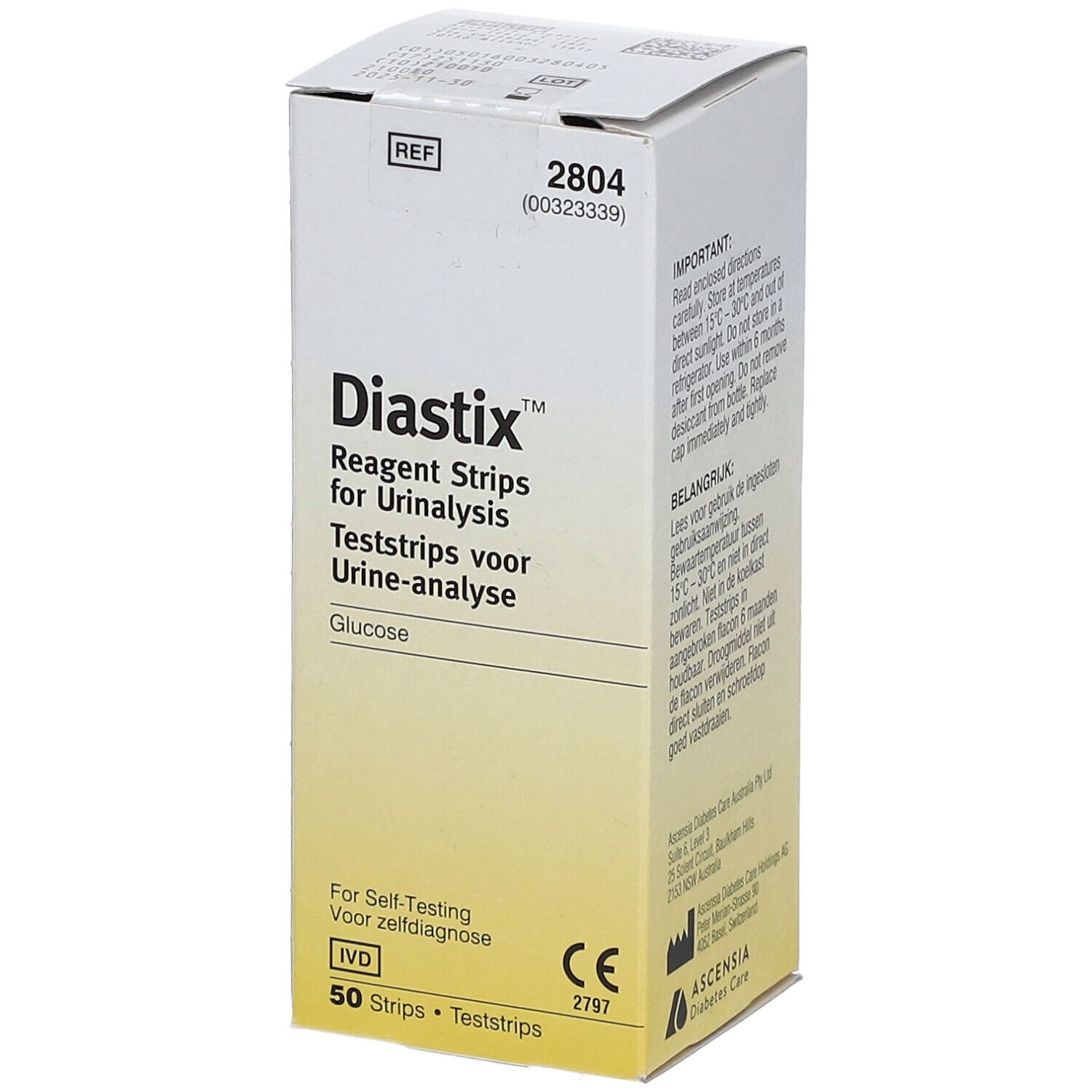 BAYER HEALTH CARE DIABETES Ascensia™ Diastix Bandelettes réactives
