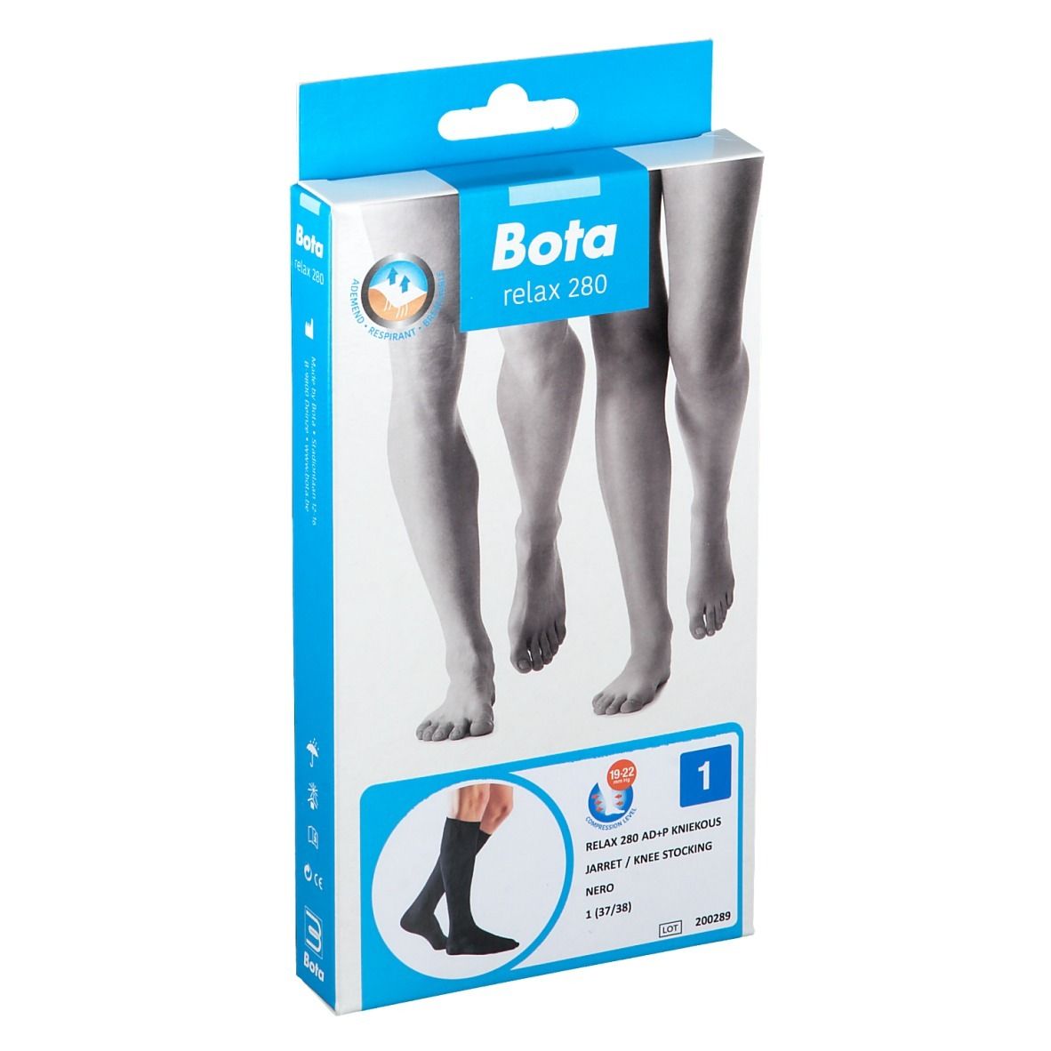 Bota Relax 280 AD +P Nero Taille 1 (37 / 38)