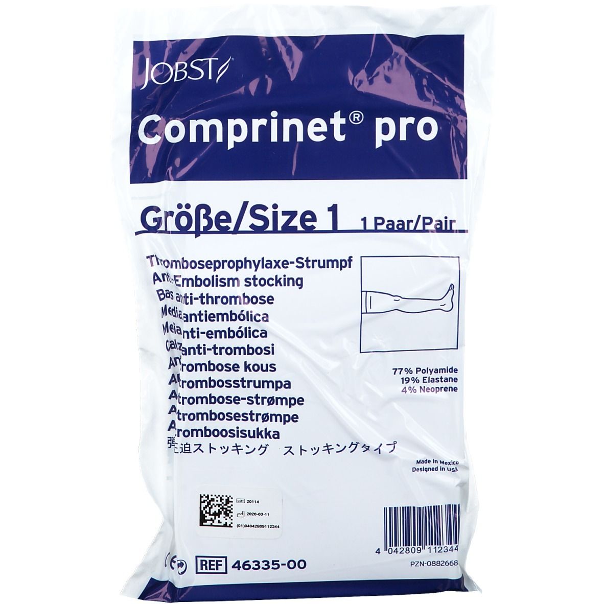 Comprinet® Pro Bas anti-thrombose Taille 1