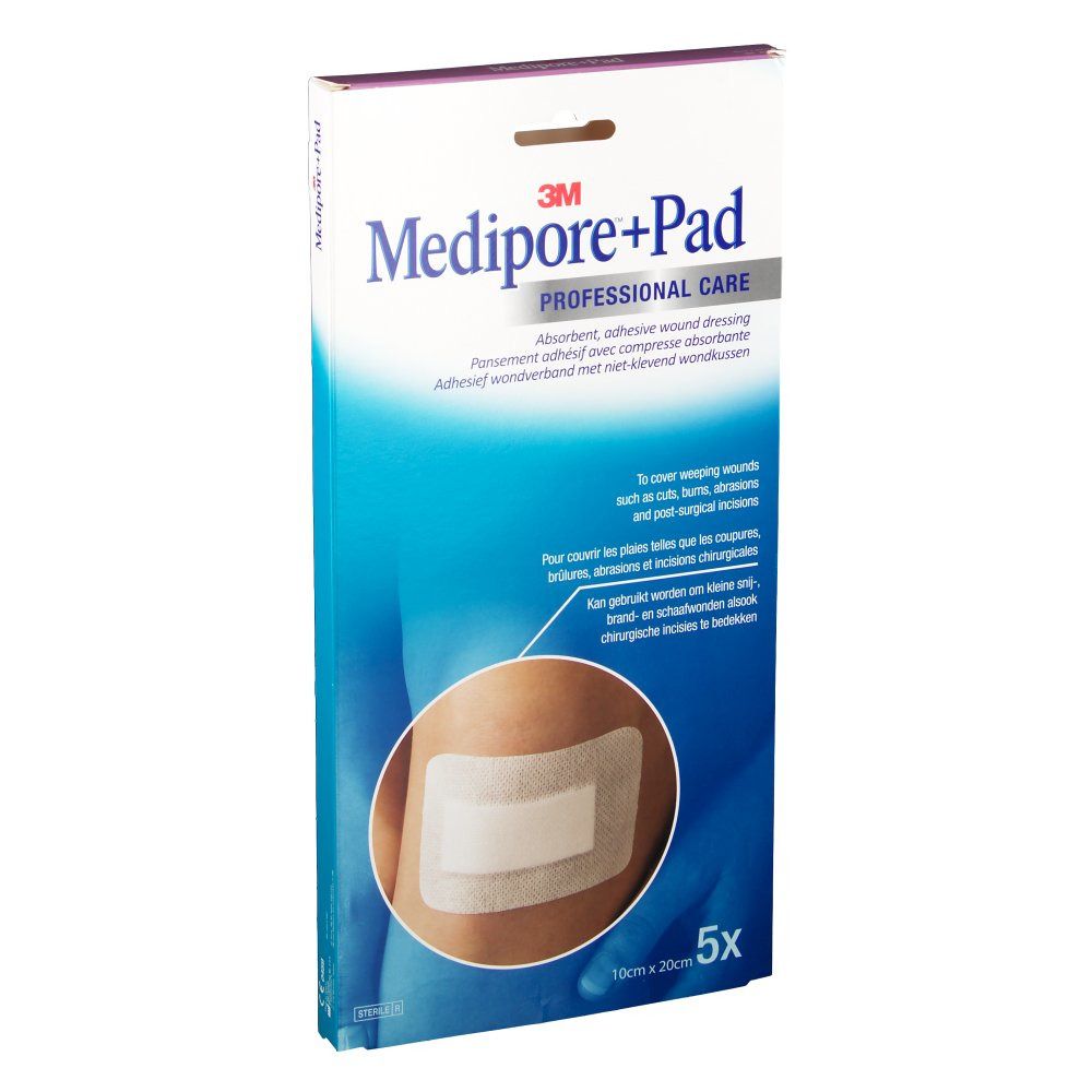 3M Medipore   Pad 10 x 20cm 3570EP - shop-pharmacie.fr