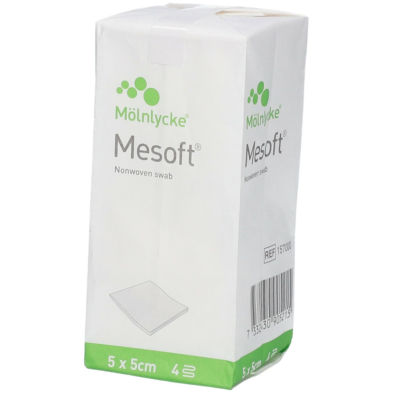 Mesoft® Compresses en non tissé 5 x 5 cm