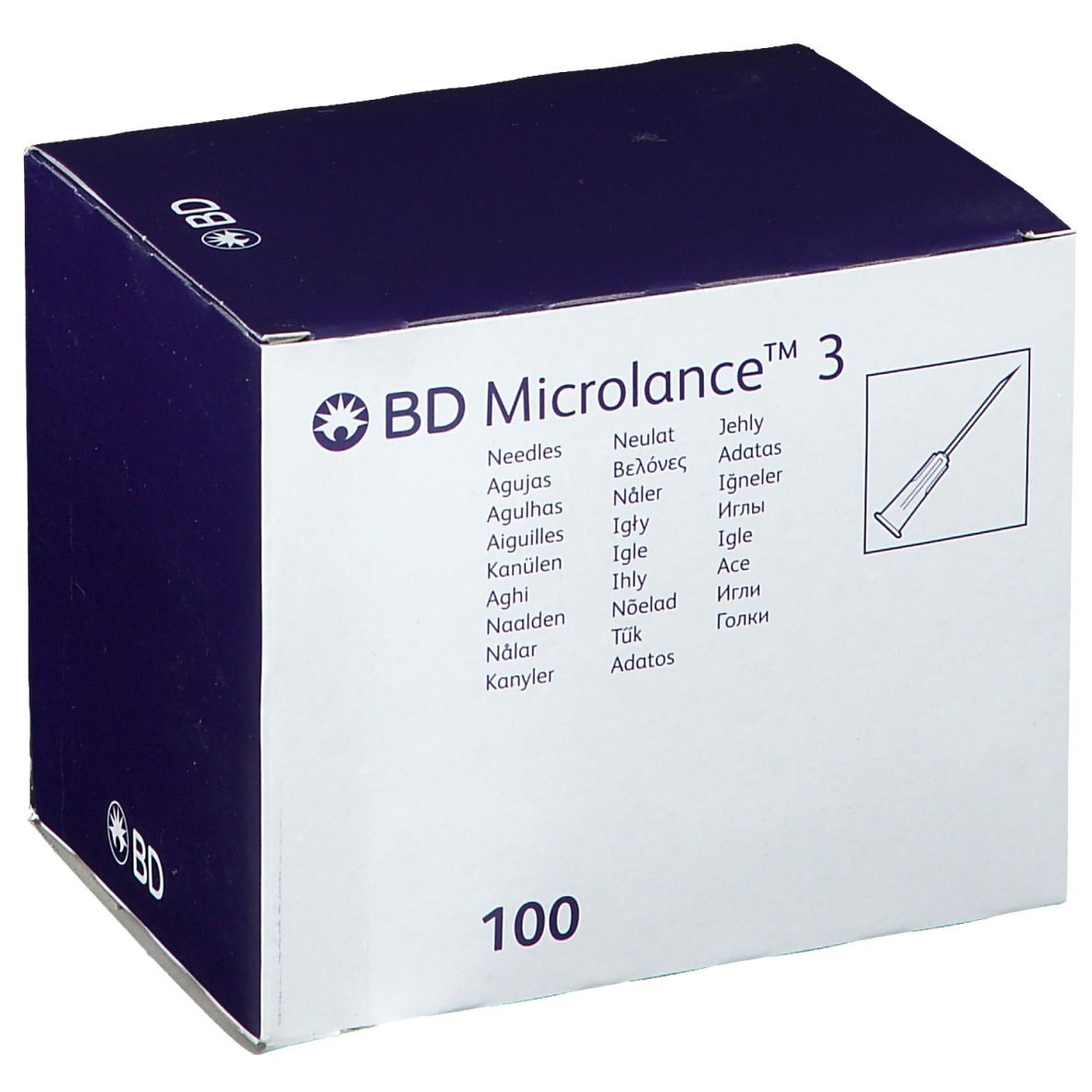 BD Microlance™3 Aiguilles 21G 5/8 (0,8 x 16 mm) Vert