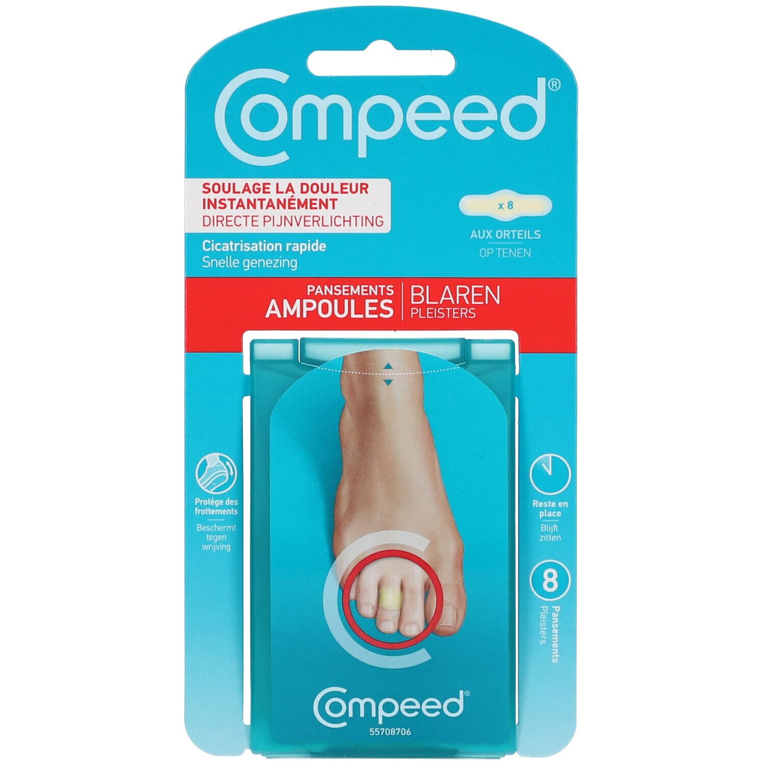 Compeed® Pansements Ampoules Orteils