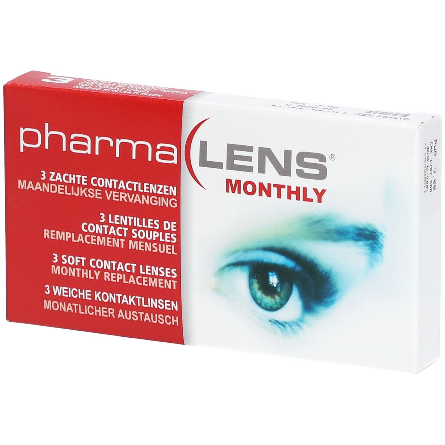 PharmaLens Lentilles (mois) (Dioptrie -3.00)