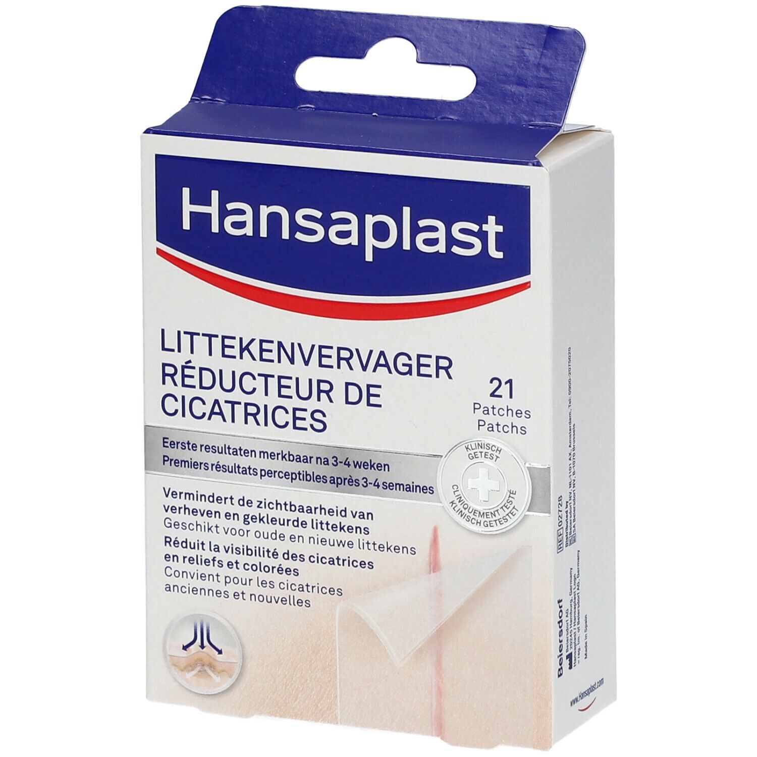 Hansaplast Med Reducteur Cicatrices 6,8 x 3,8 cm