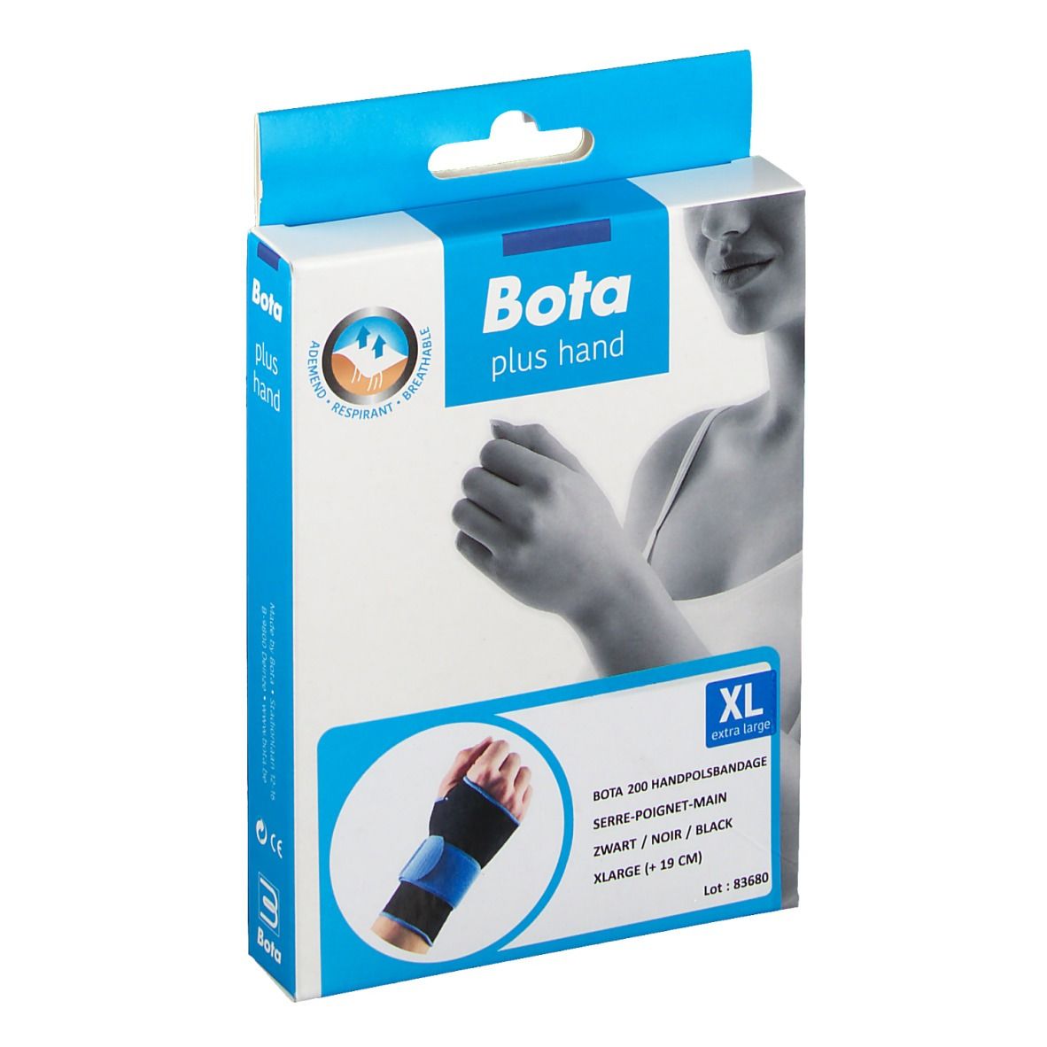 Bota Serre-poignet-main XL Noir