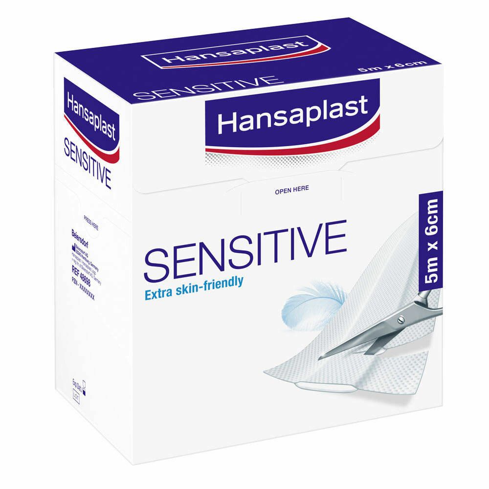 Hansaplast® Sensitive Pansement 5 m x 6 cm