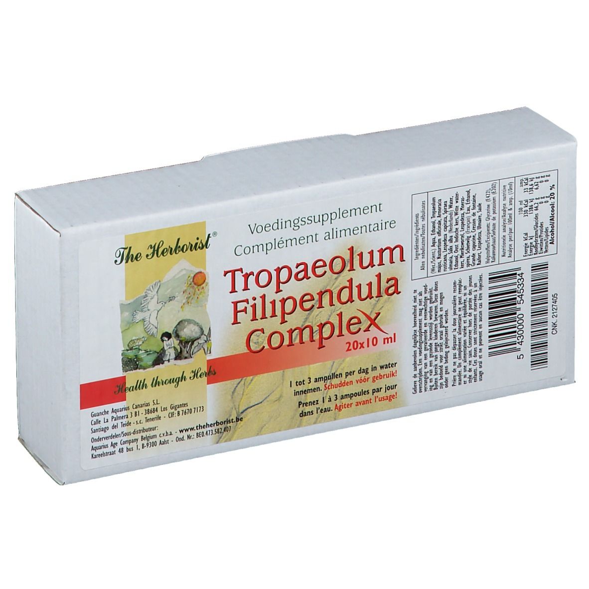 The Herborist® Tropaeolum Filipendula Complex