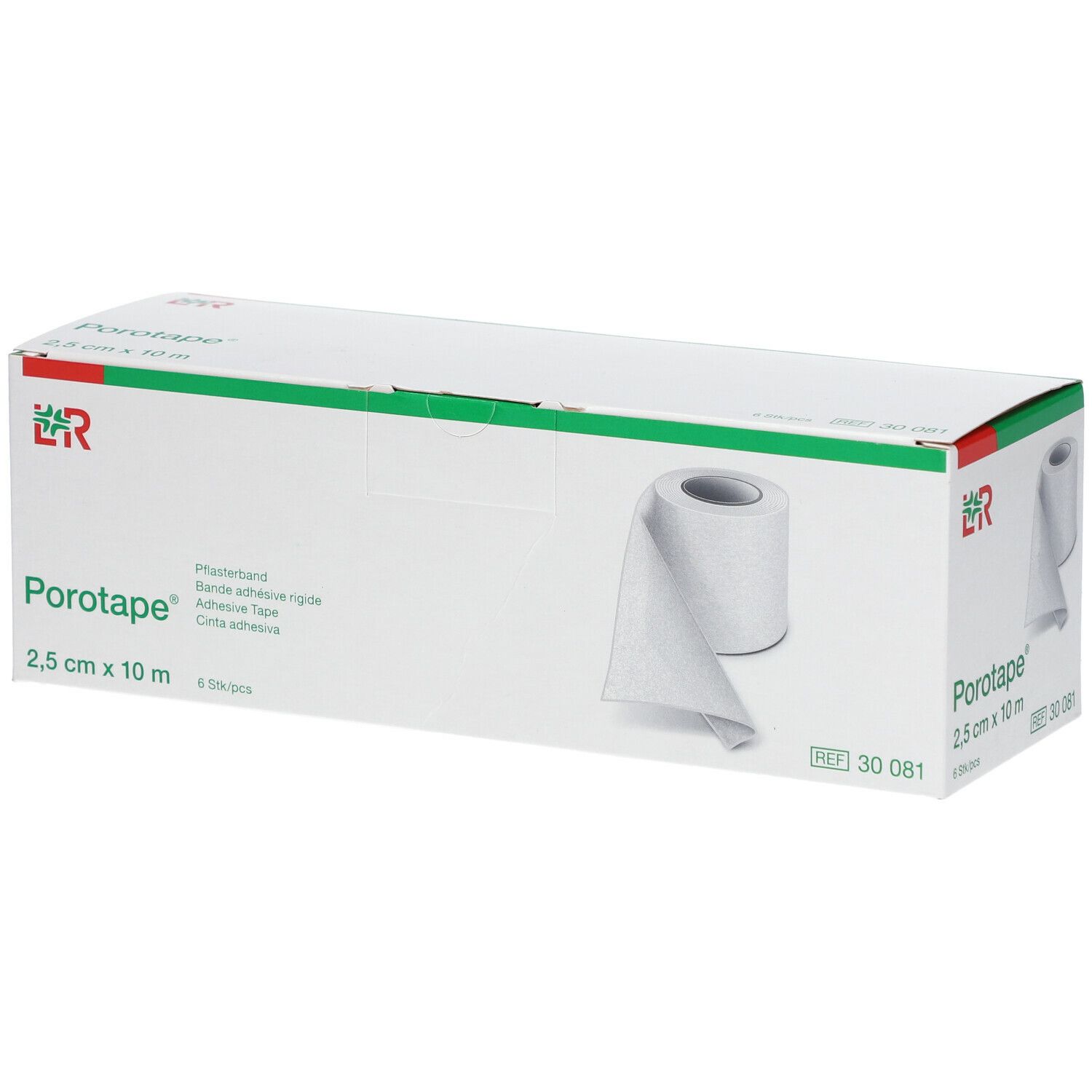 Lohmann & Rauscher Porotape® Bande adhésive rigide 2,5 cm x 10 m