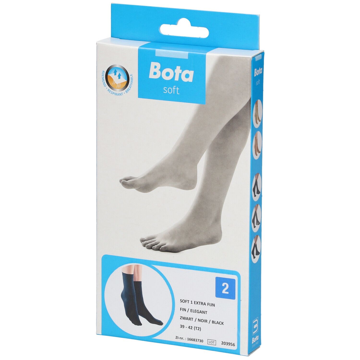 Bota Soft 1 Elegant Dames Noir Taille 2