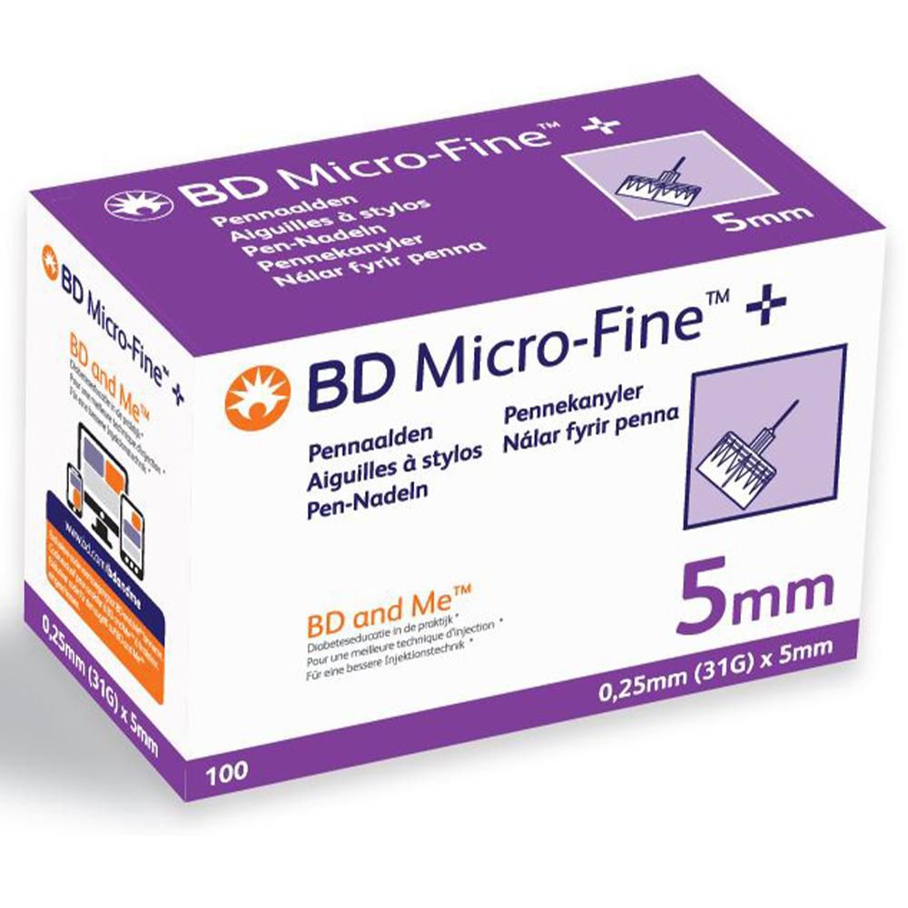 BD Micro-Fine™ + Aiguilles à stylo 5 mm (Ø 0,25mm - 31G)