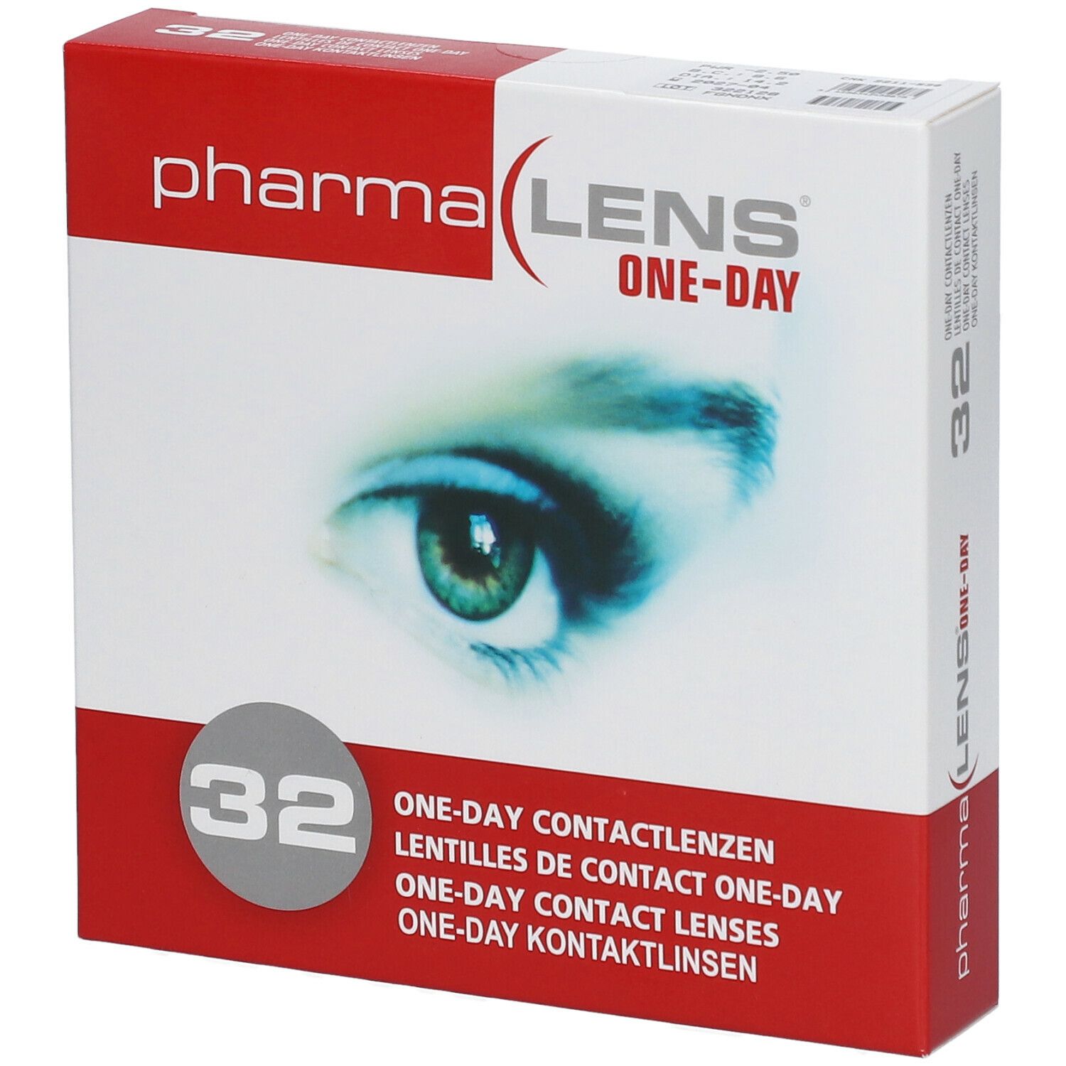 pharmaLENS® One-Day Lentilles de contact journalières -2.50