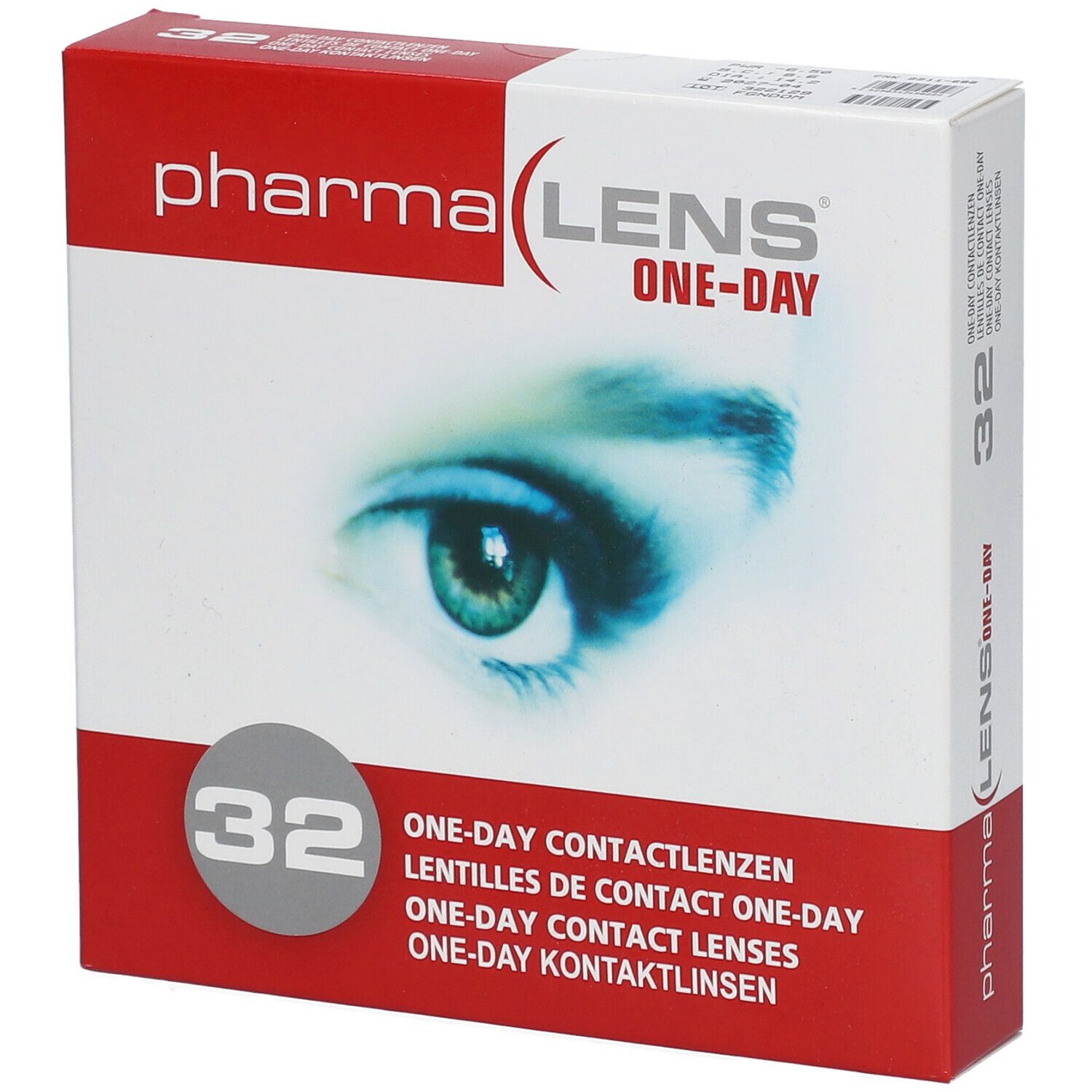 pharmaLENS® One-Day Lentilles -6.50