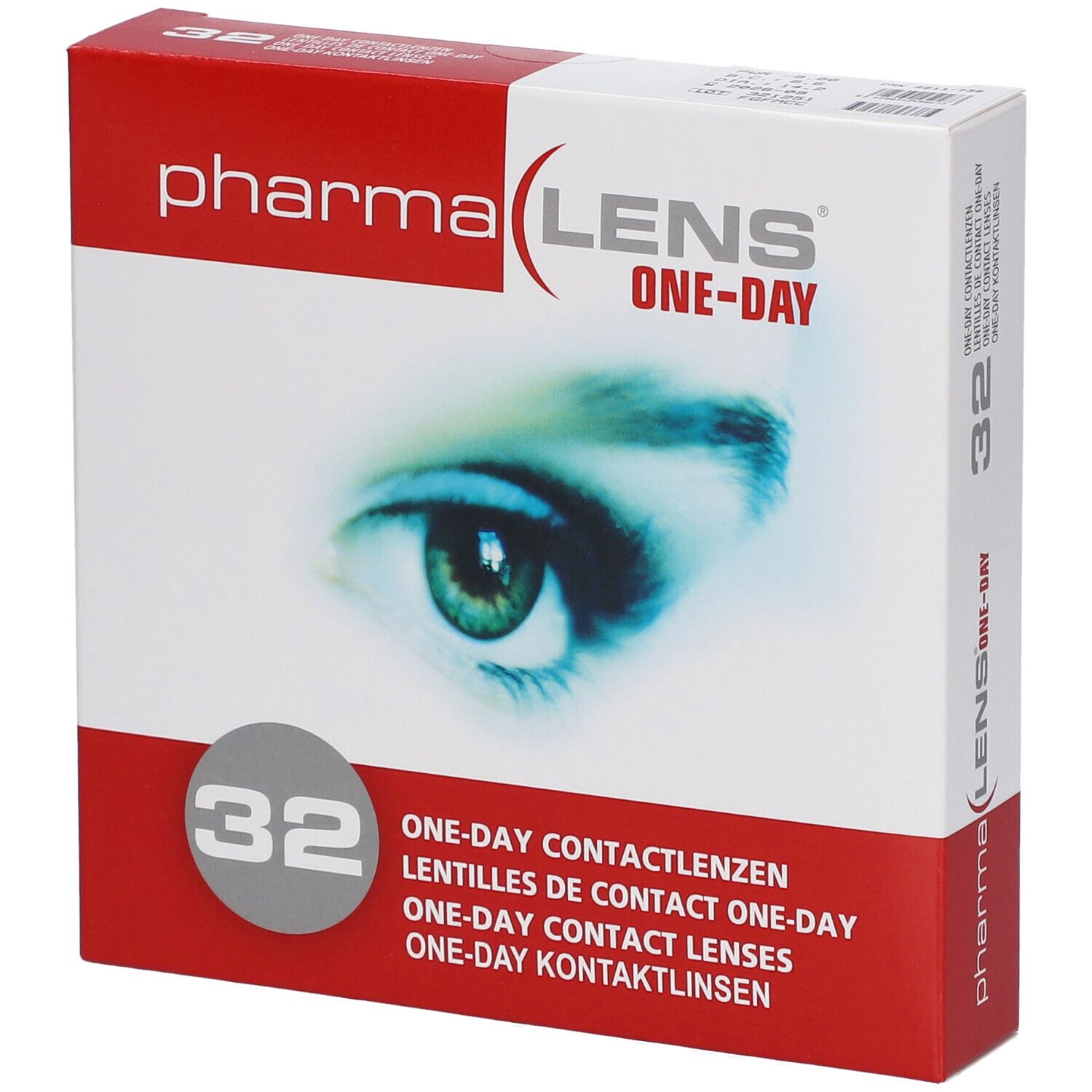 pharmaLENS® One-Day Lentilles de contact journalières -9.00
