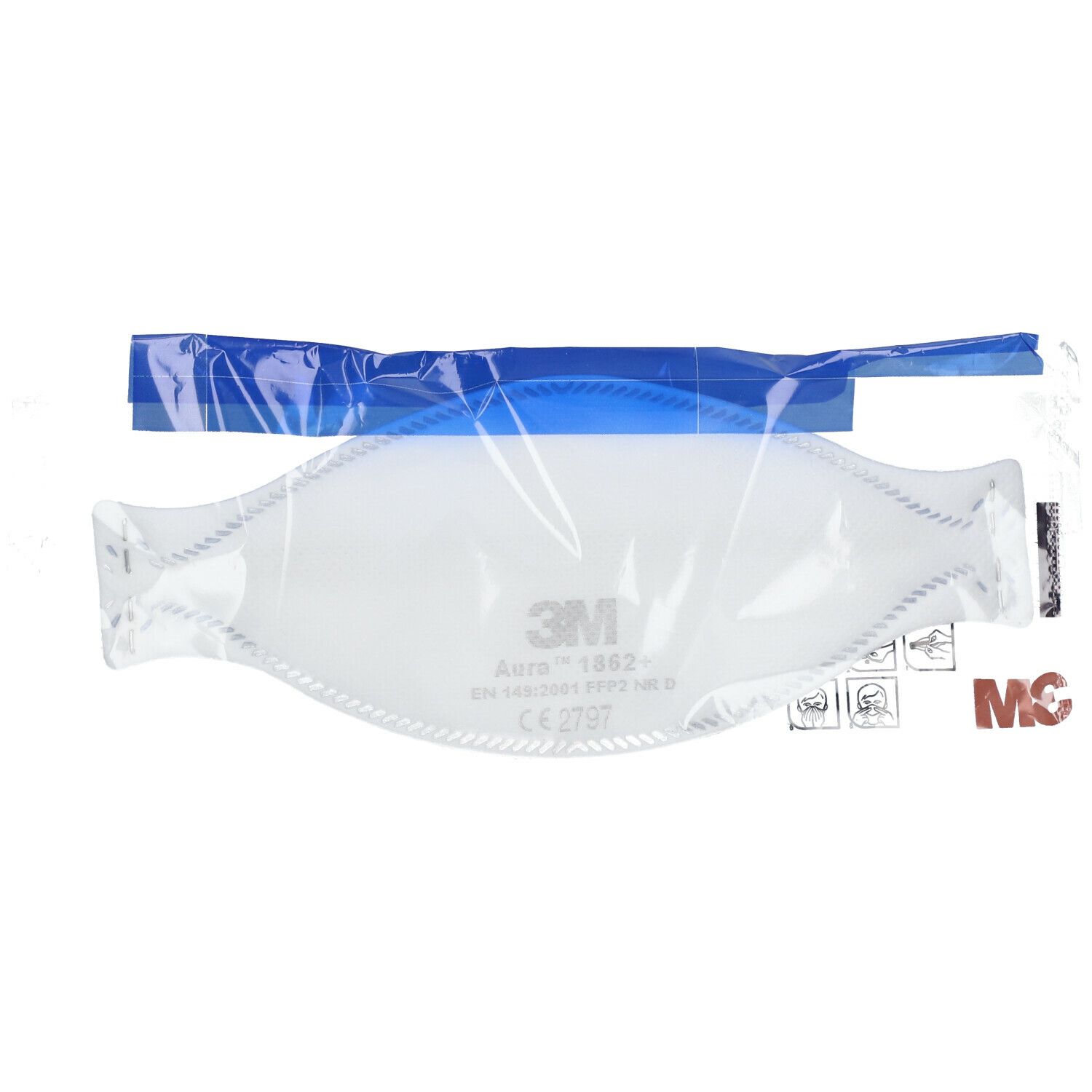 3M™ Masques de protection respiratoire Ffp2 sans valve 1862+ 20 pces