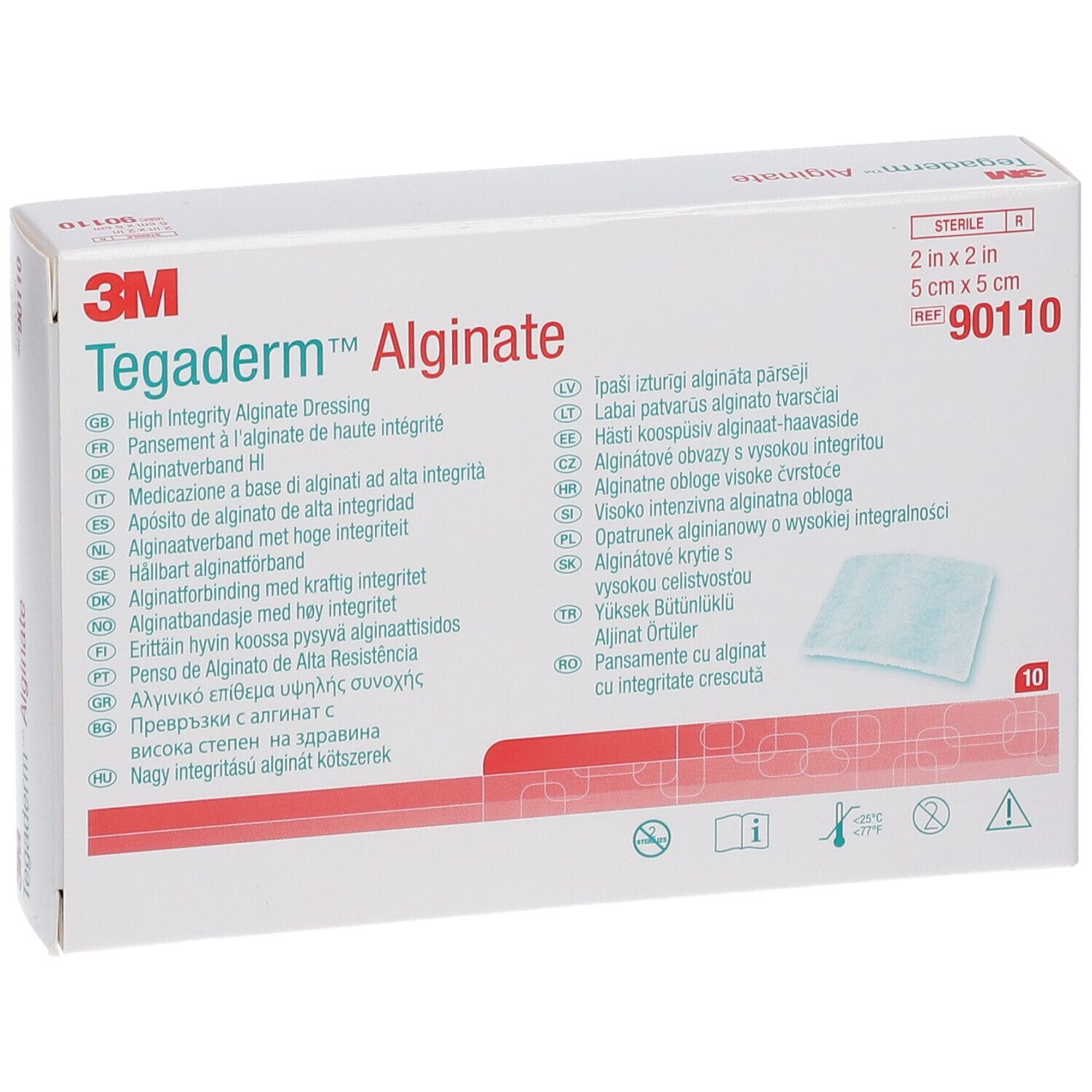 3M Tegaderm Pansement Alginate 5 x 5 cm shoppharmacie.fr