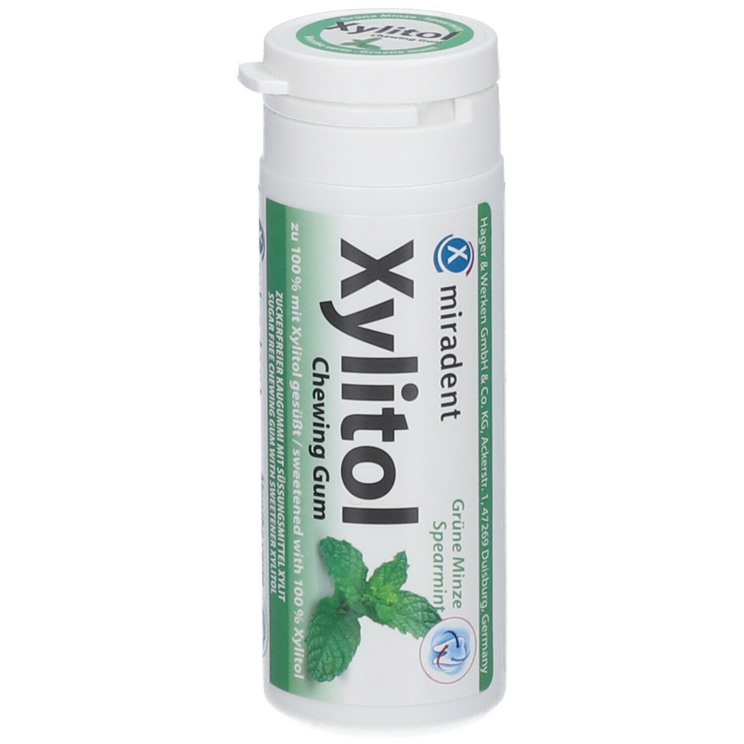 Miradent Chewing Gum Xylitol Menthe Vert