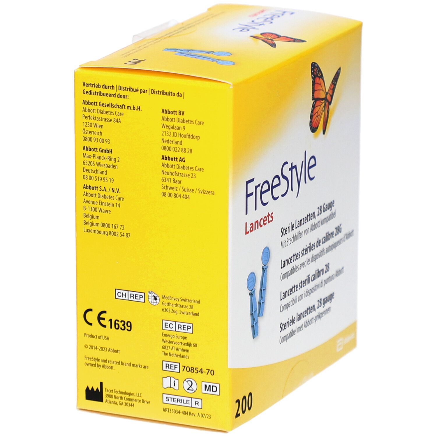 Abbott FreeStyle Lancets Lancettes stériles calibre 28G shoppharmacie.fr