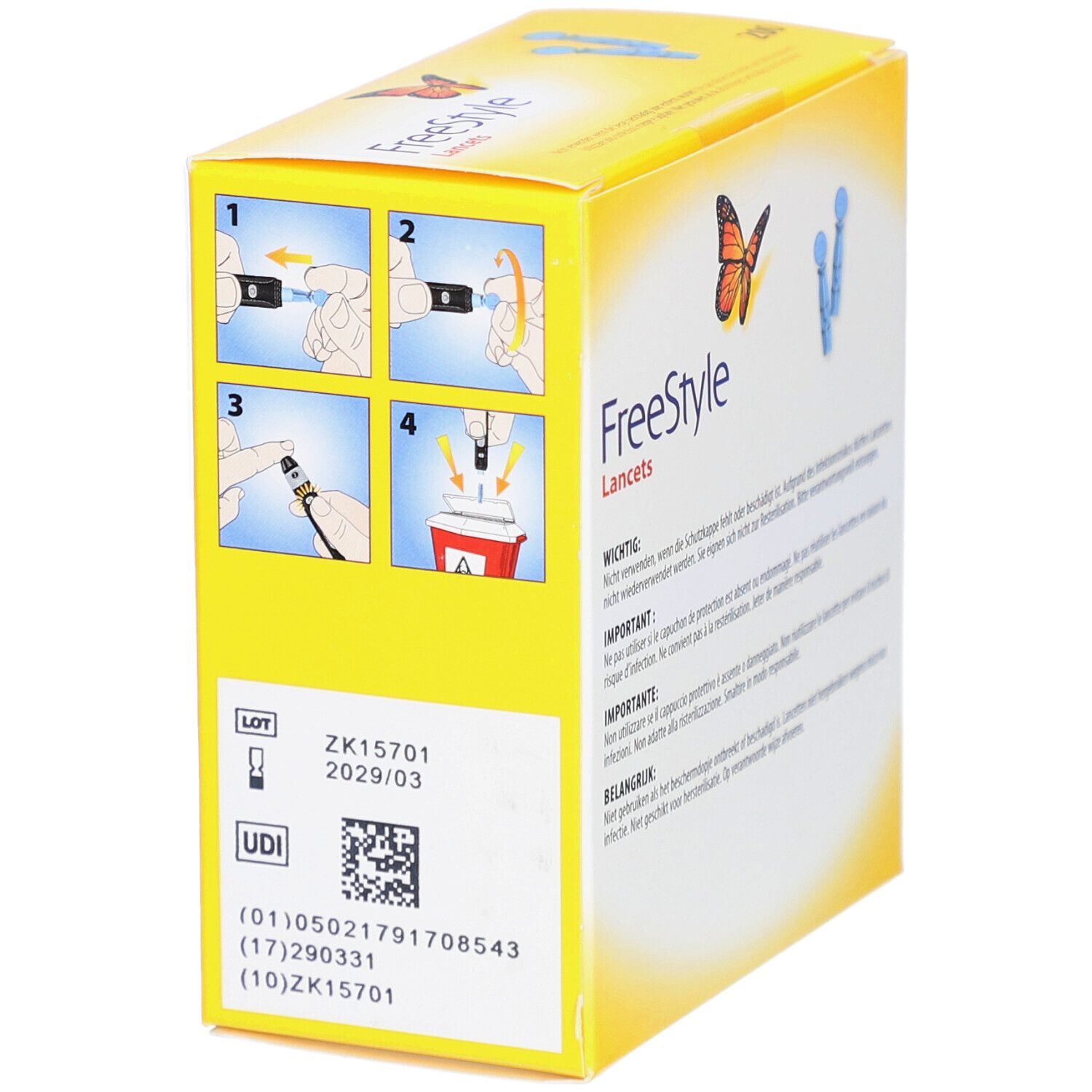 Abbott FreeStyle Lancets Lancettes stériles calibre 28G shoppharmacie.fr