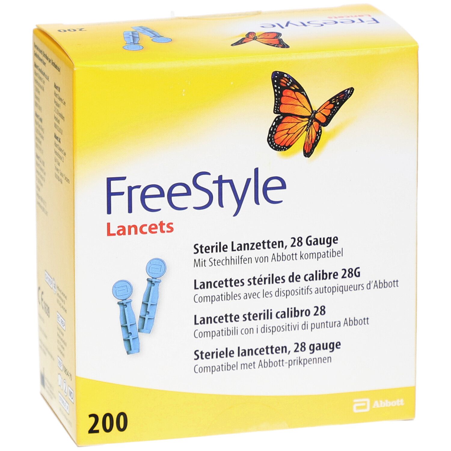 Abbott FreeStyle Lancets Lancettes stériles calibre 28G shoppharmacie.fr