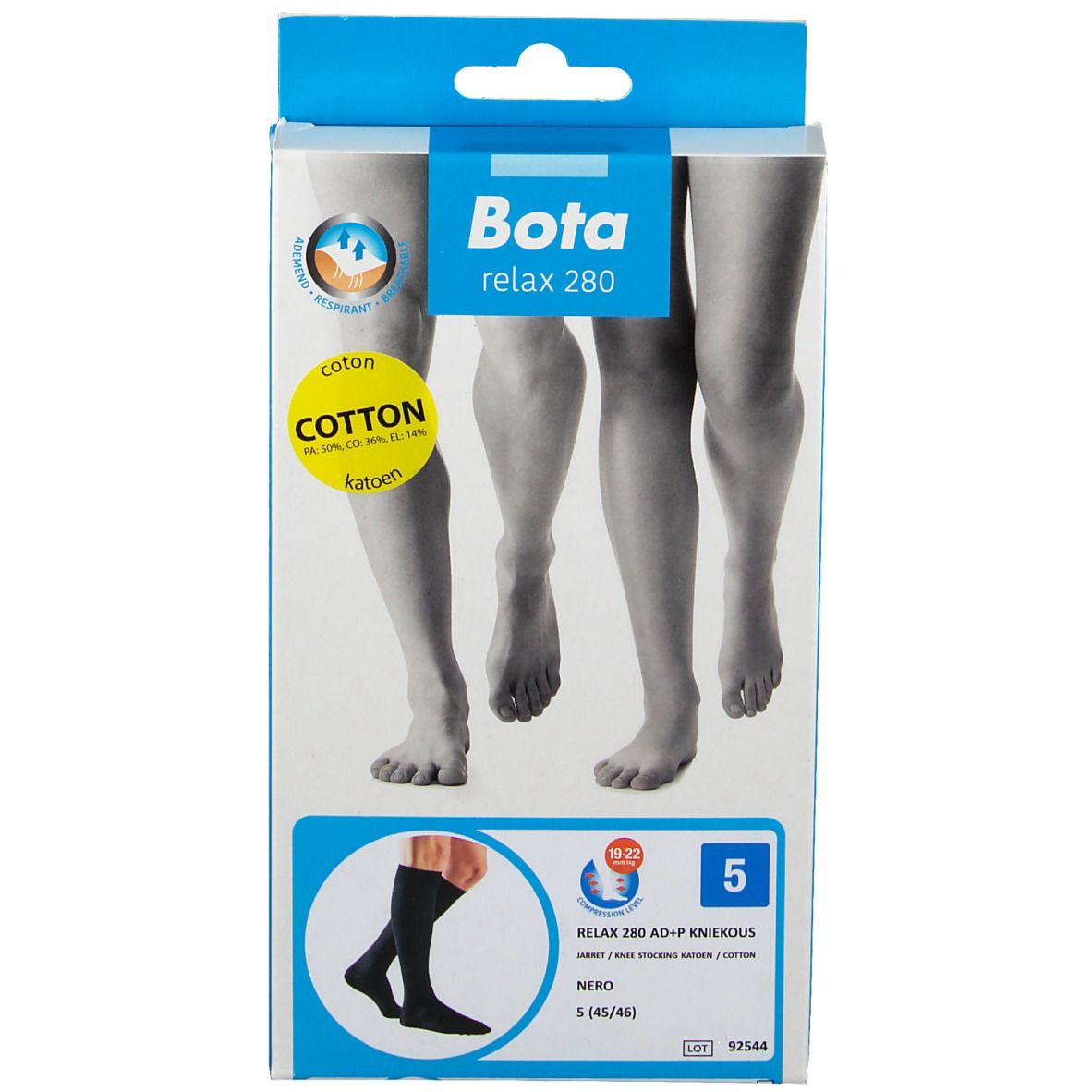 Bota Relax 280 AD +P Nero Taille 5 (45 / 46)