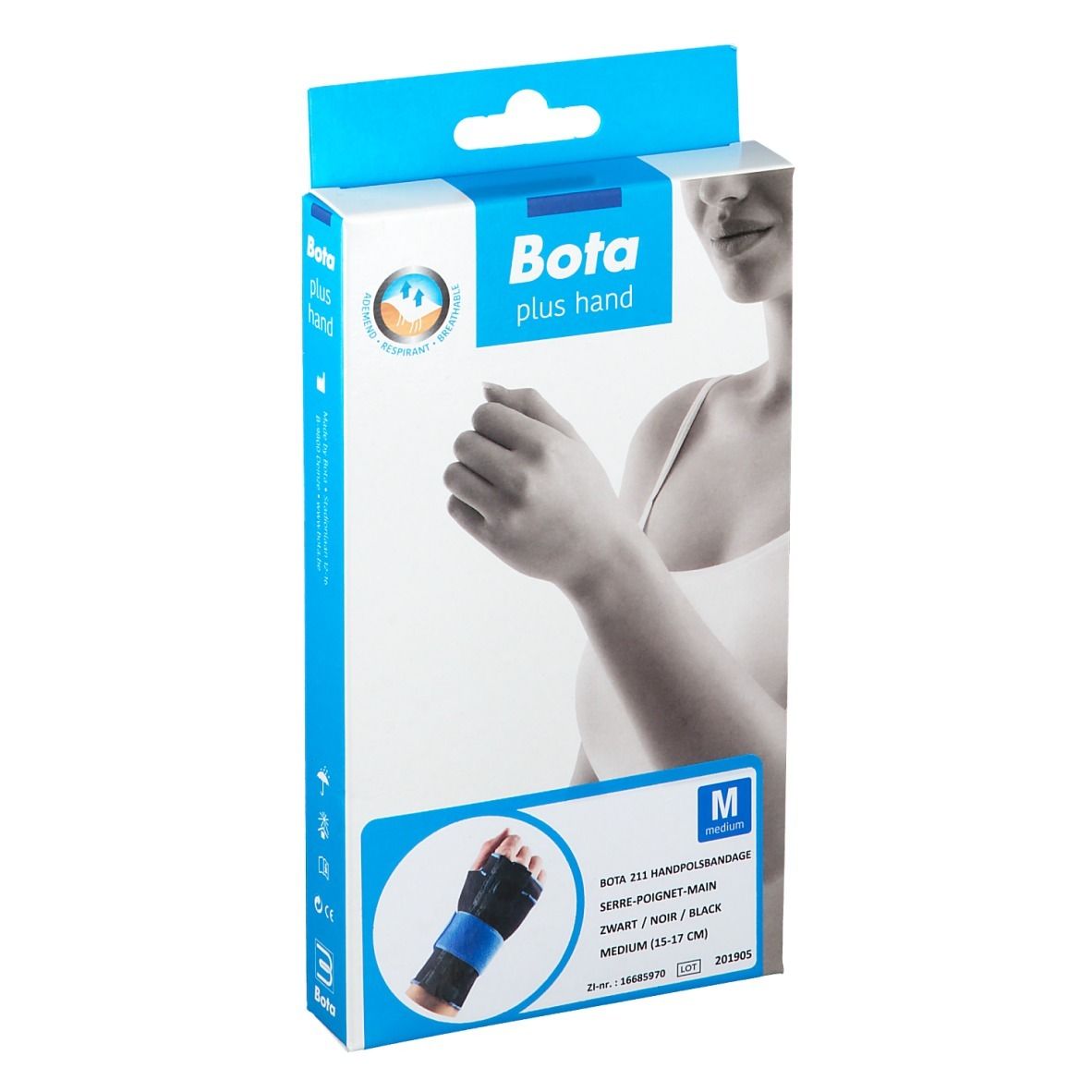 Bota Serre-poignet-main 211 Noir Medium