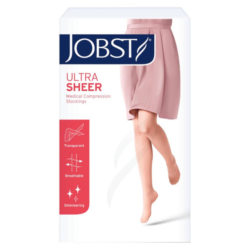 Jobst® UltraSheer Comfort Cl 1 Bas cuisse pied fermé L Classic Black
