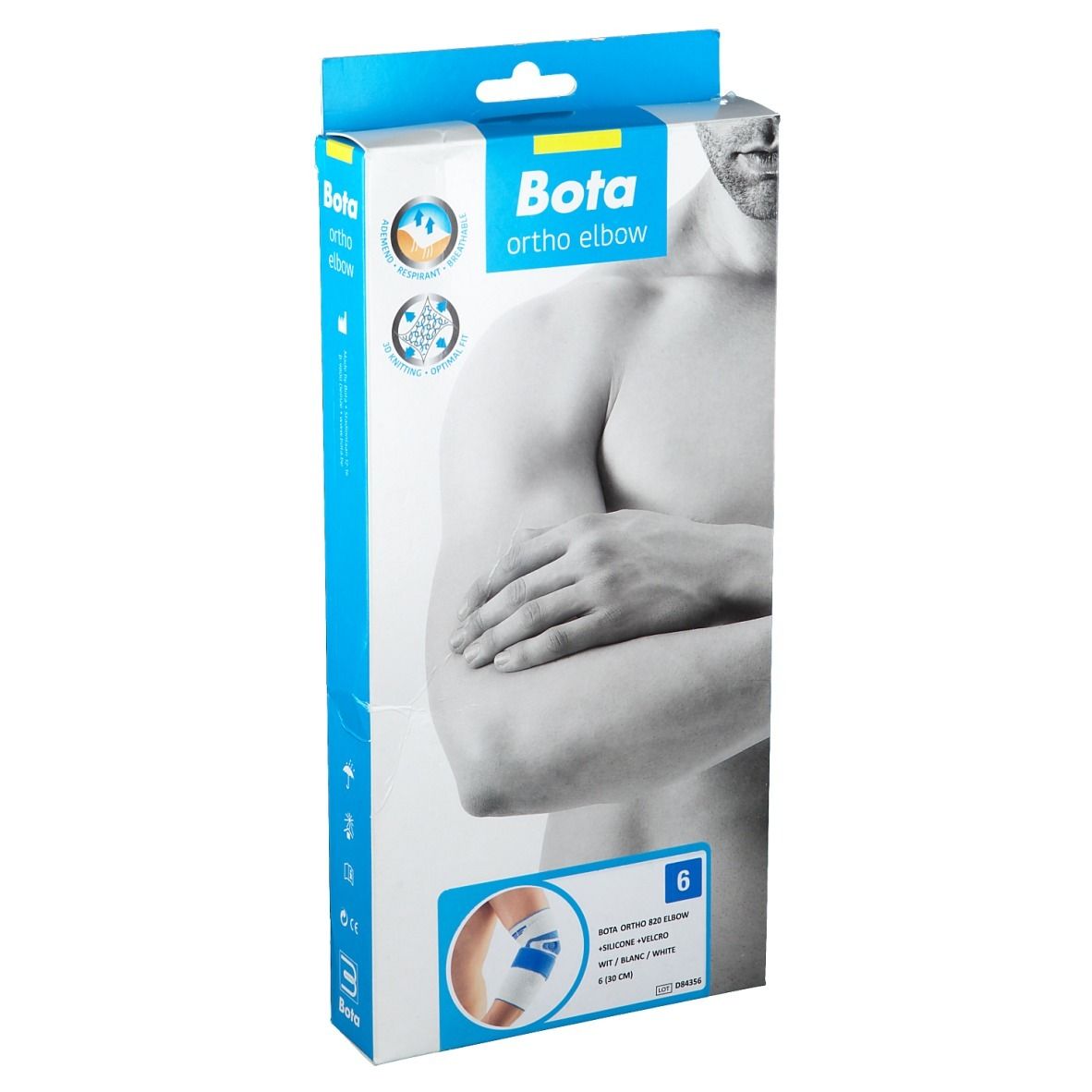 Bota Ortho Elbow 820 + Silicone + Velcro Blanc Taille 6