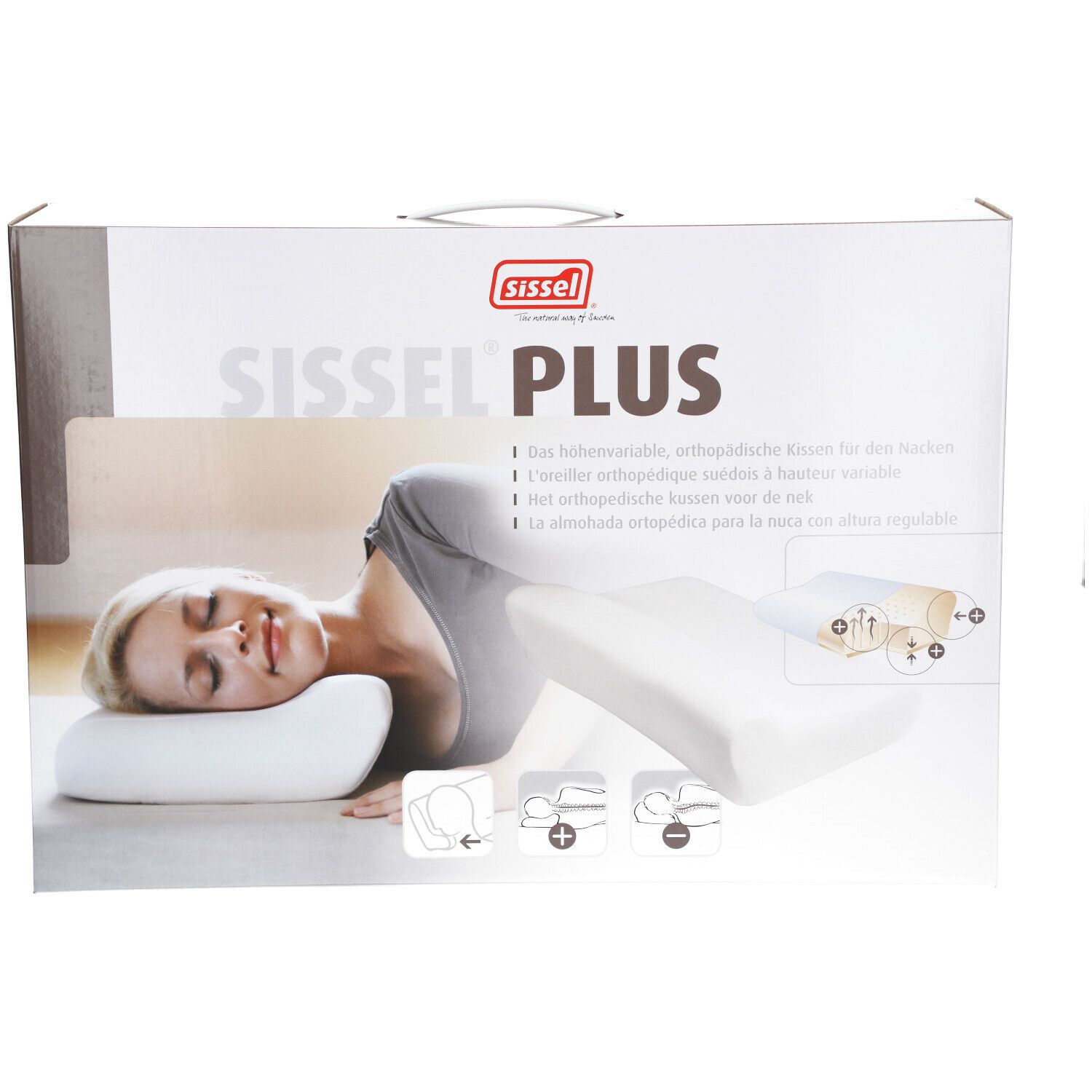 Sissel® Plus Oreiller Orthopédique + Taie Stretch