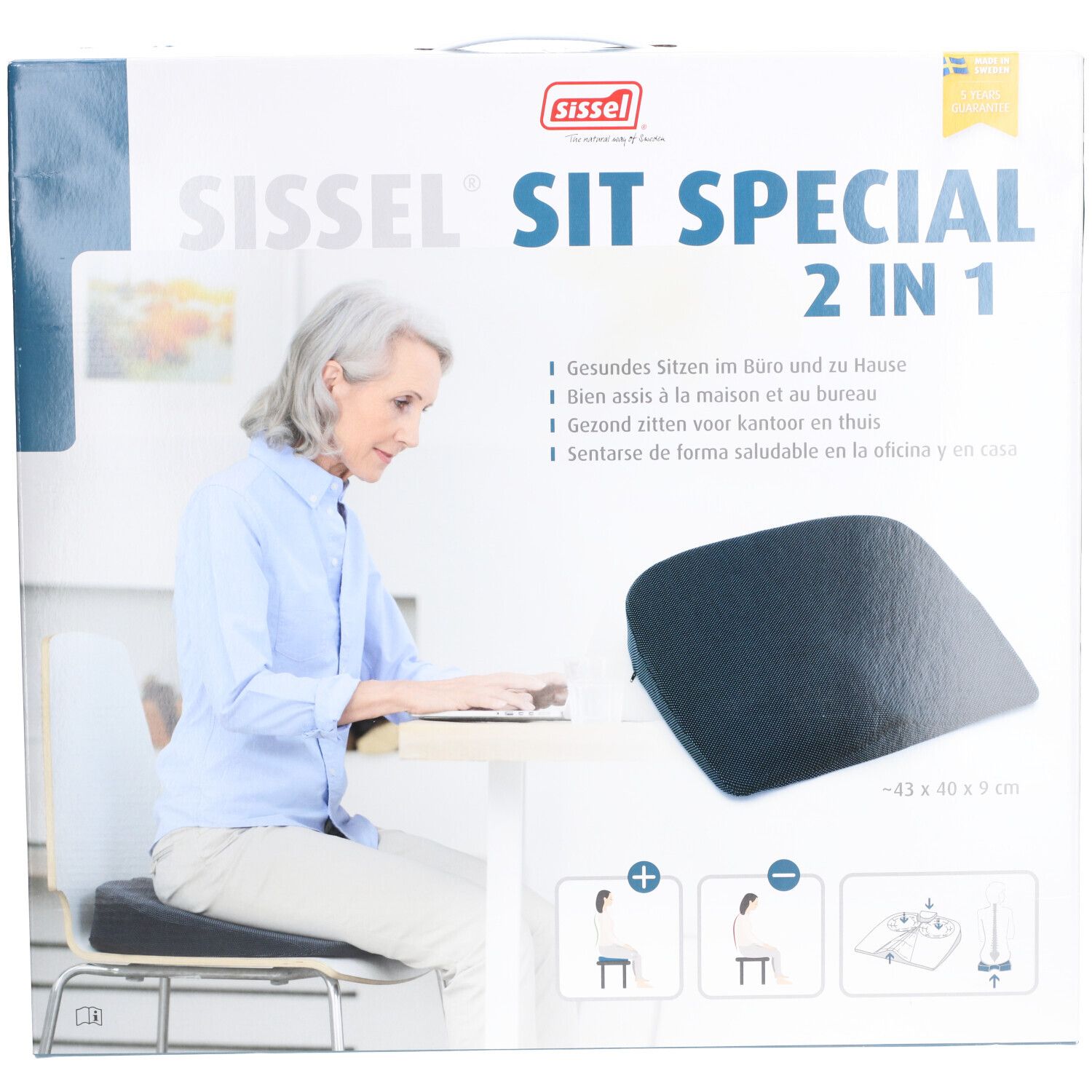 Sissel® Sit Spécial 2 en 1 Gris