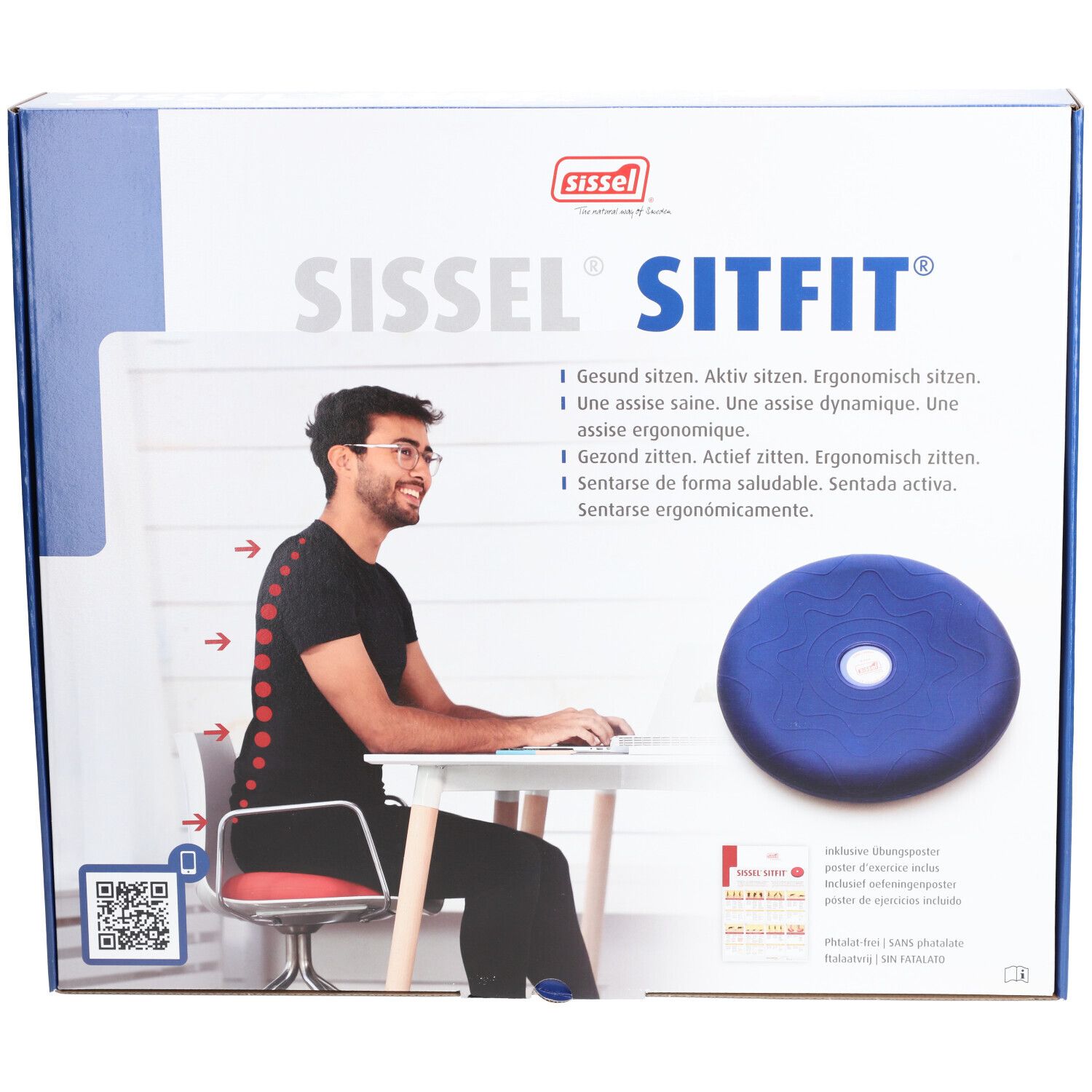 Sissel® Sitfit® Coussin Ballon Bleu 36 cm