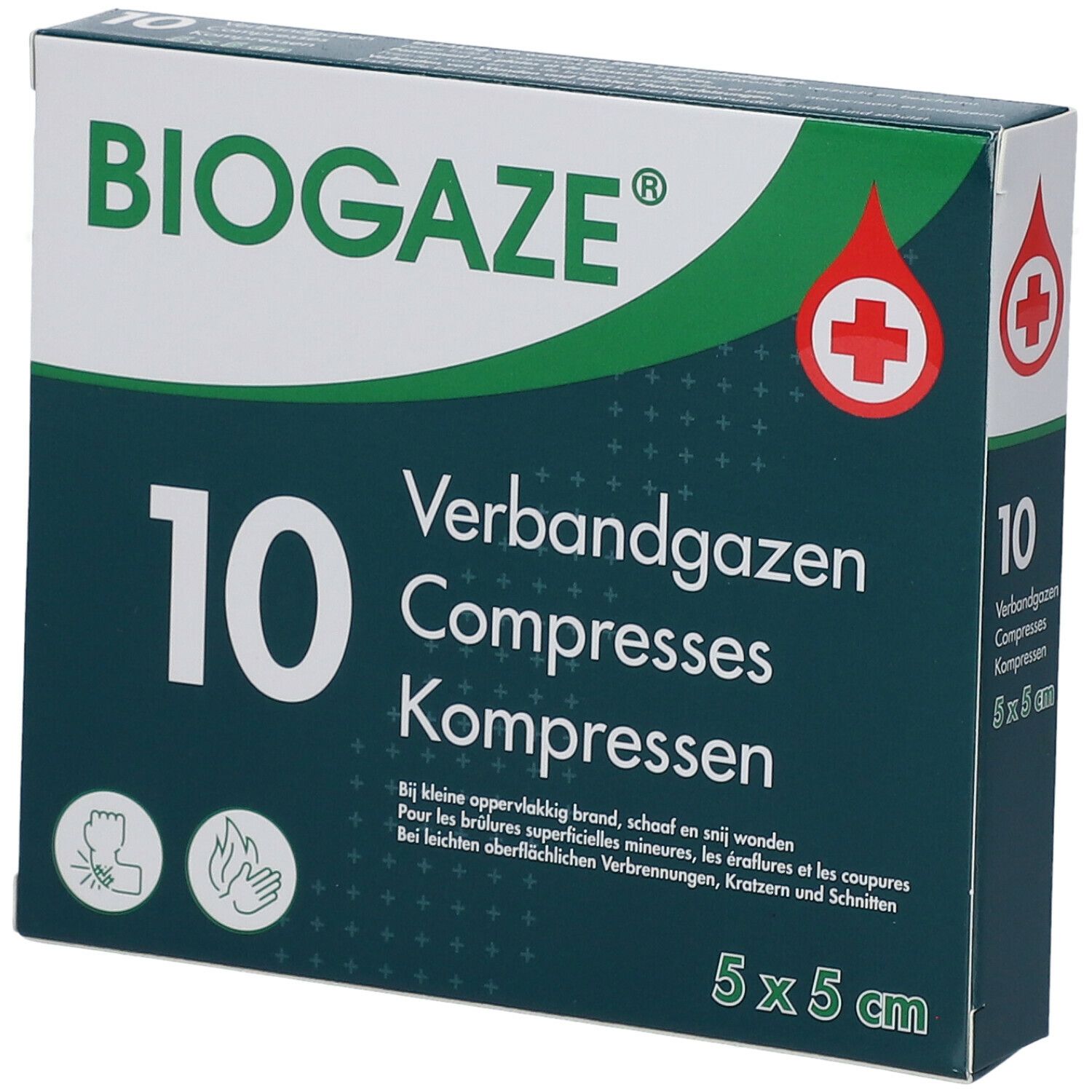 Biogaze® Compresses 5 x 5 cm