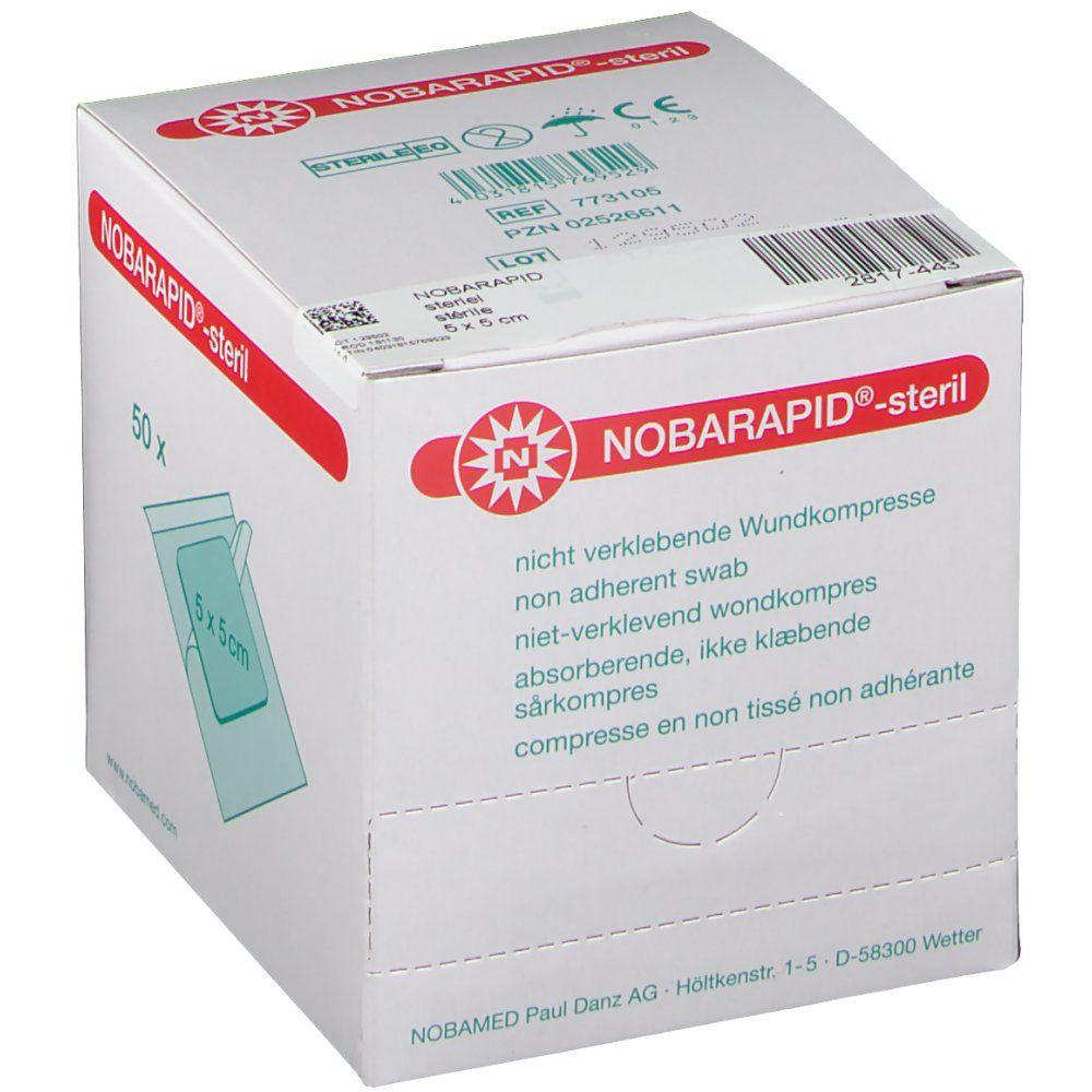Nobarapid® stérile 5 x 5 cm