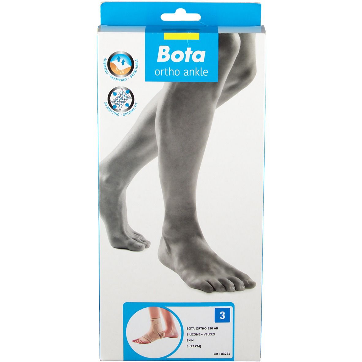 Bota Ortho AB 950 + Velcro + Silicone Skin Taille 3