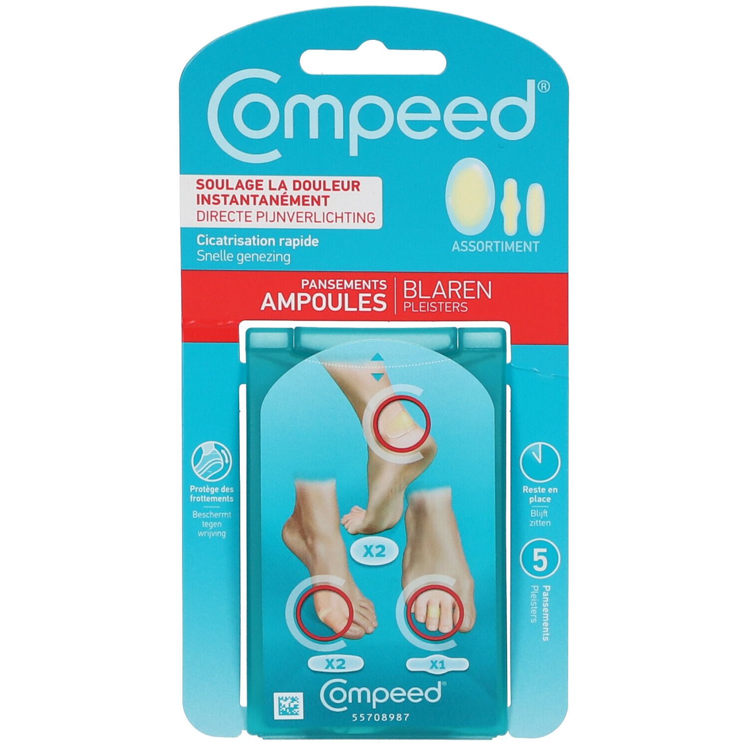 Compeed® Pansements Ampoules Pack 3-en-1