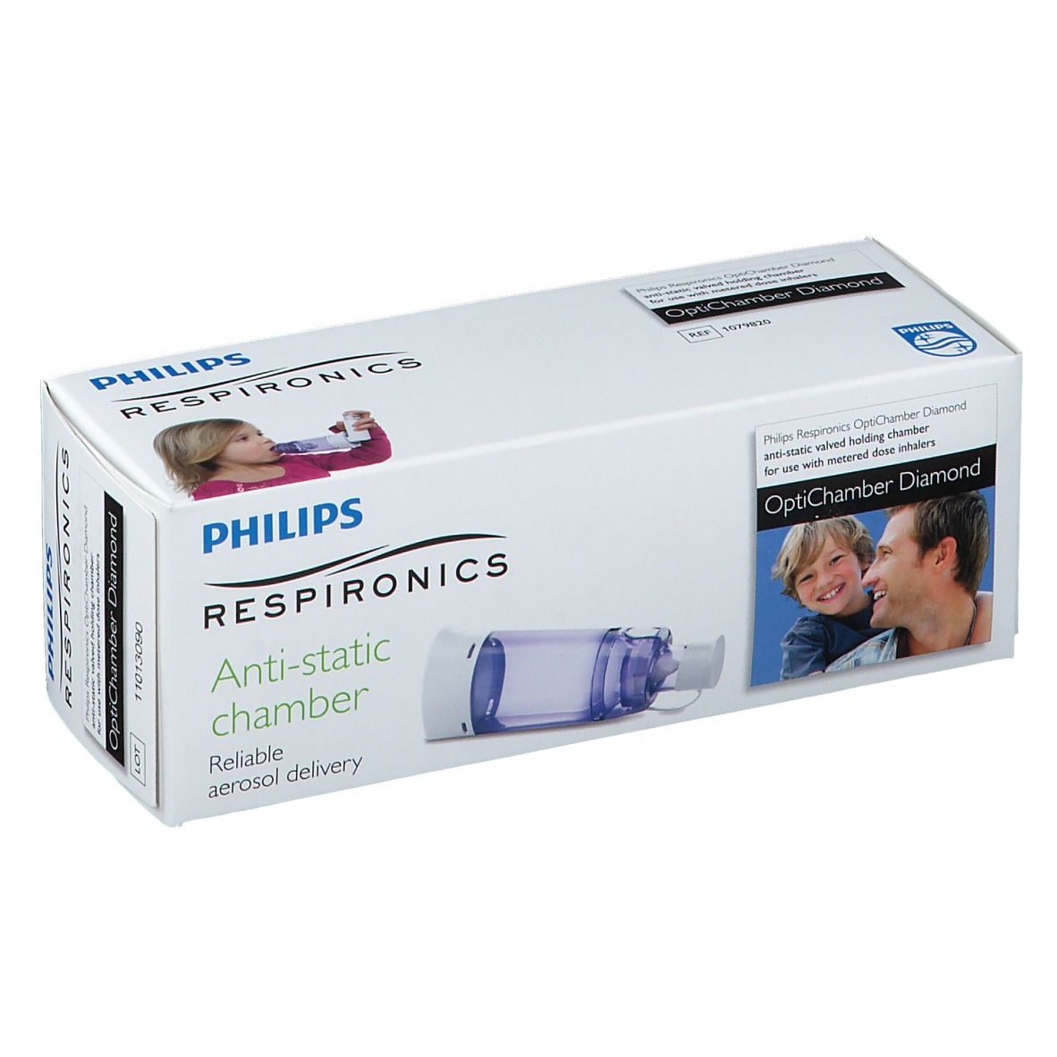 Philips OptiChamber Diamond Chambre d’inhalation antistatique?