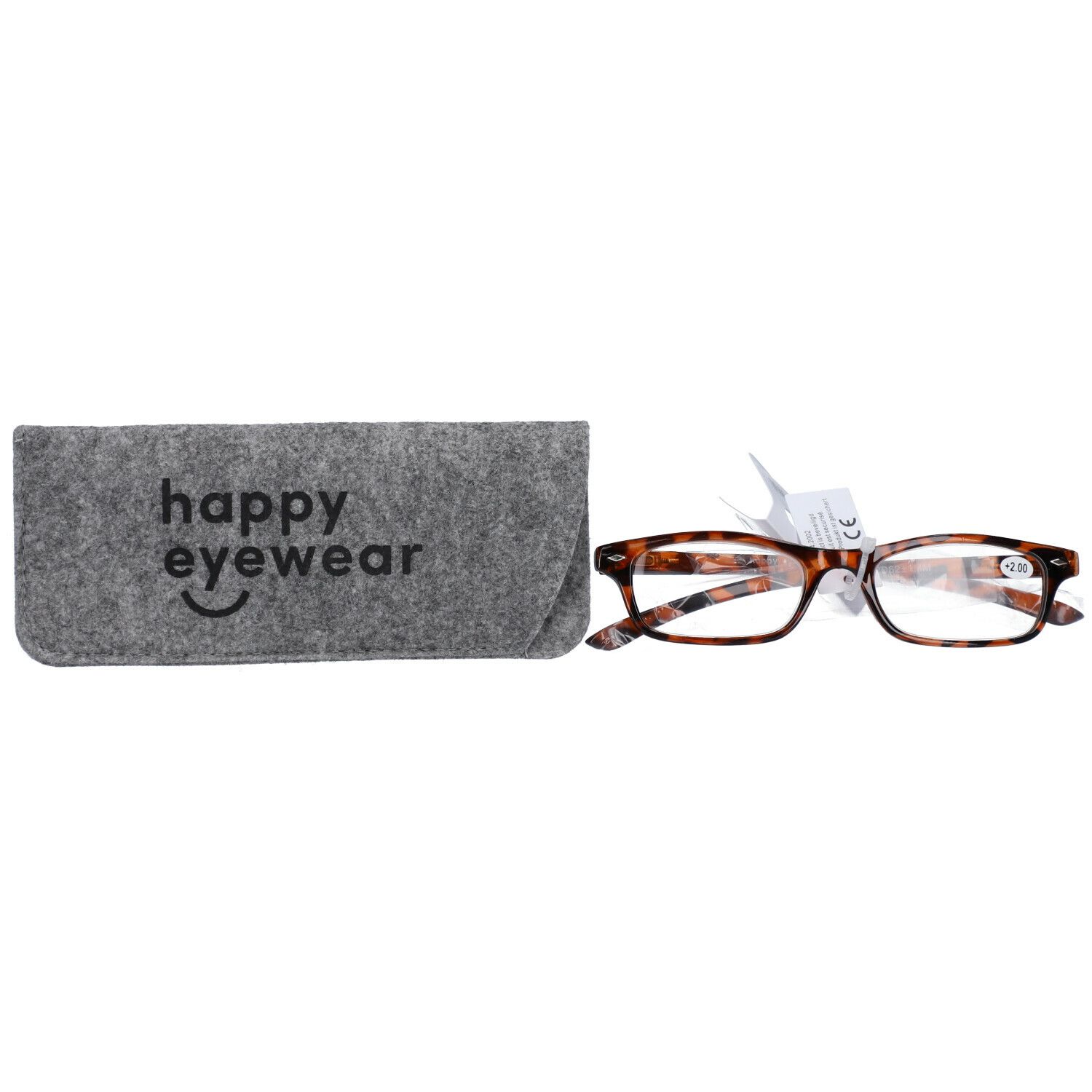 pharmaGLASSES® Lunettes de lecture Brun +2.00