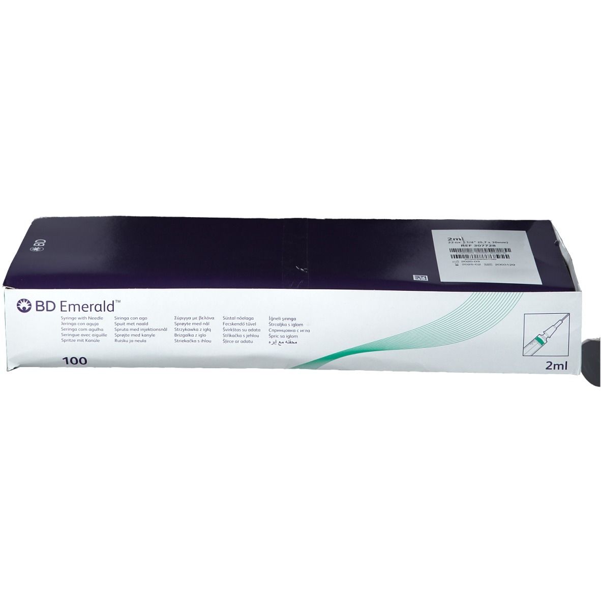 Bd Emerald Seringue Jetable avec Aiguille 2 ml