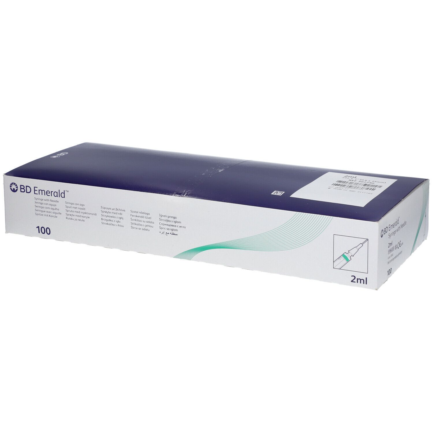 BD Emerald Seringue 2ml + Aiguille 23G (0,6 x 25 mm)