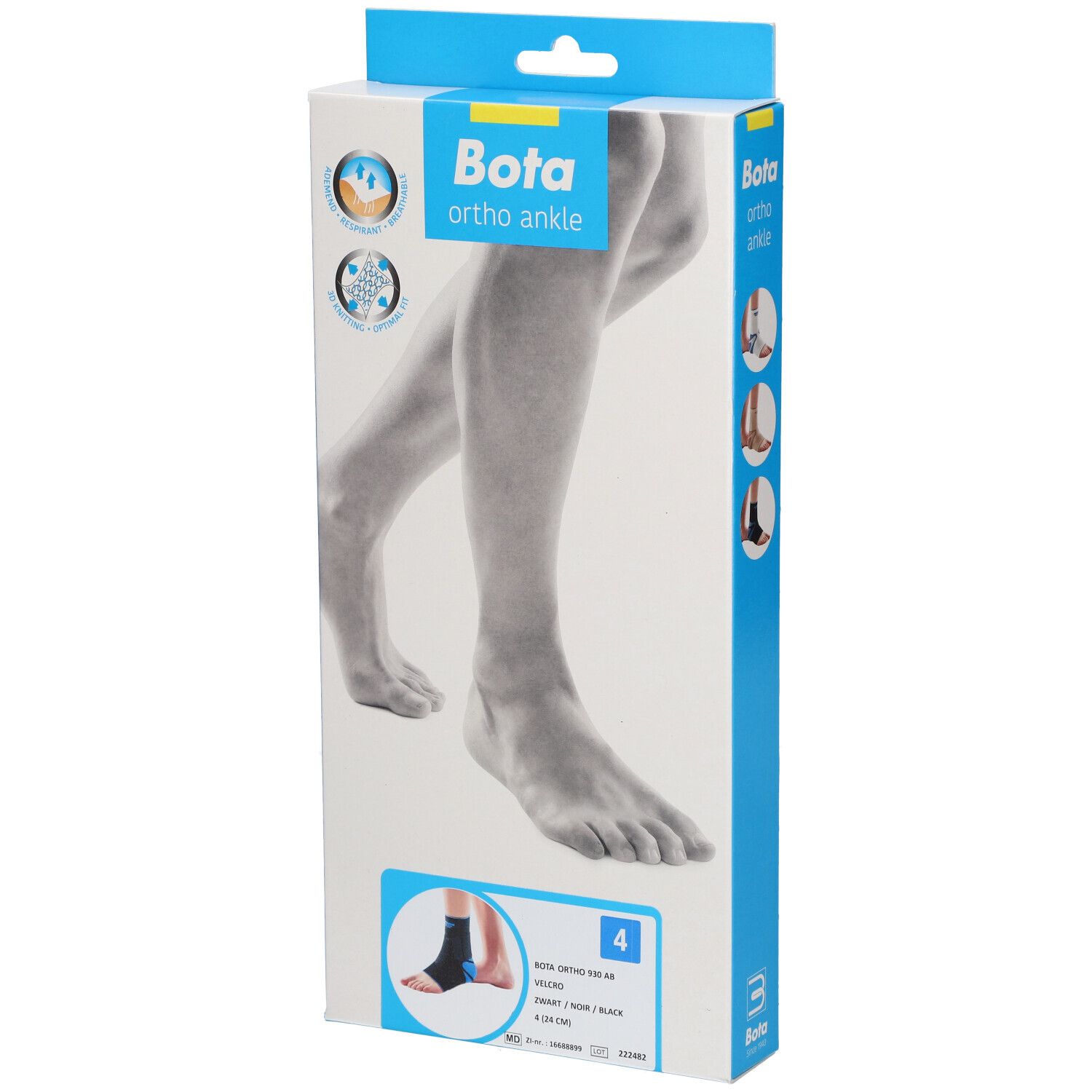 Bota Ortho AB 930 + Velcro Noir Taille 4