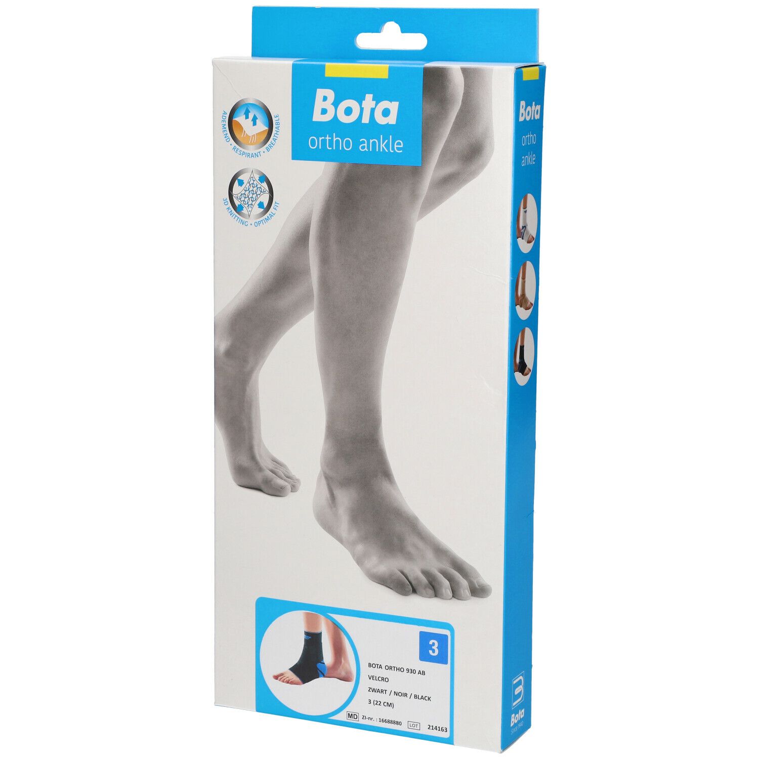 Bota Ortho AB 930 + Velcro Noir Taille 3