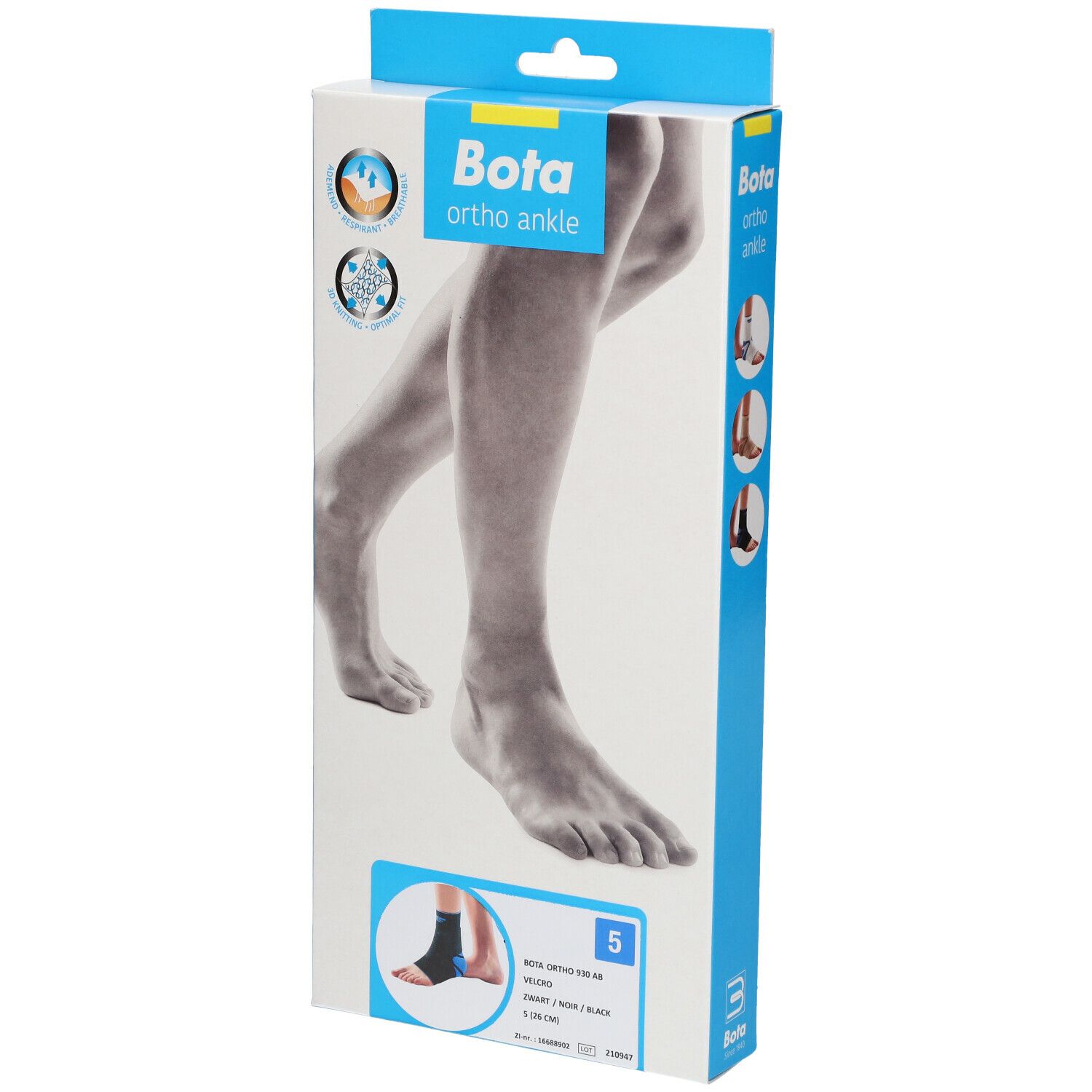 Bota Ortho AB 930 + Velcro Noir Taille 5