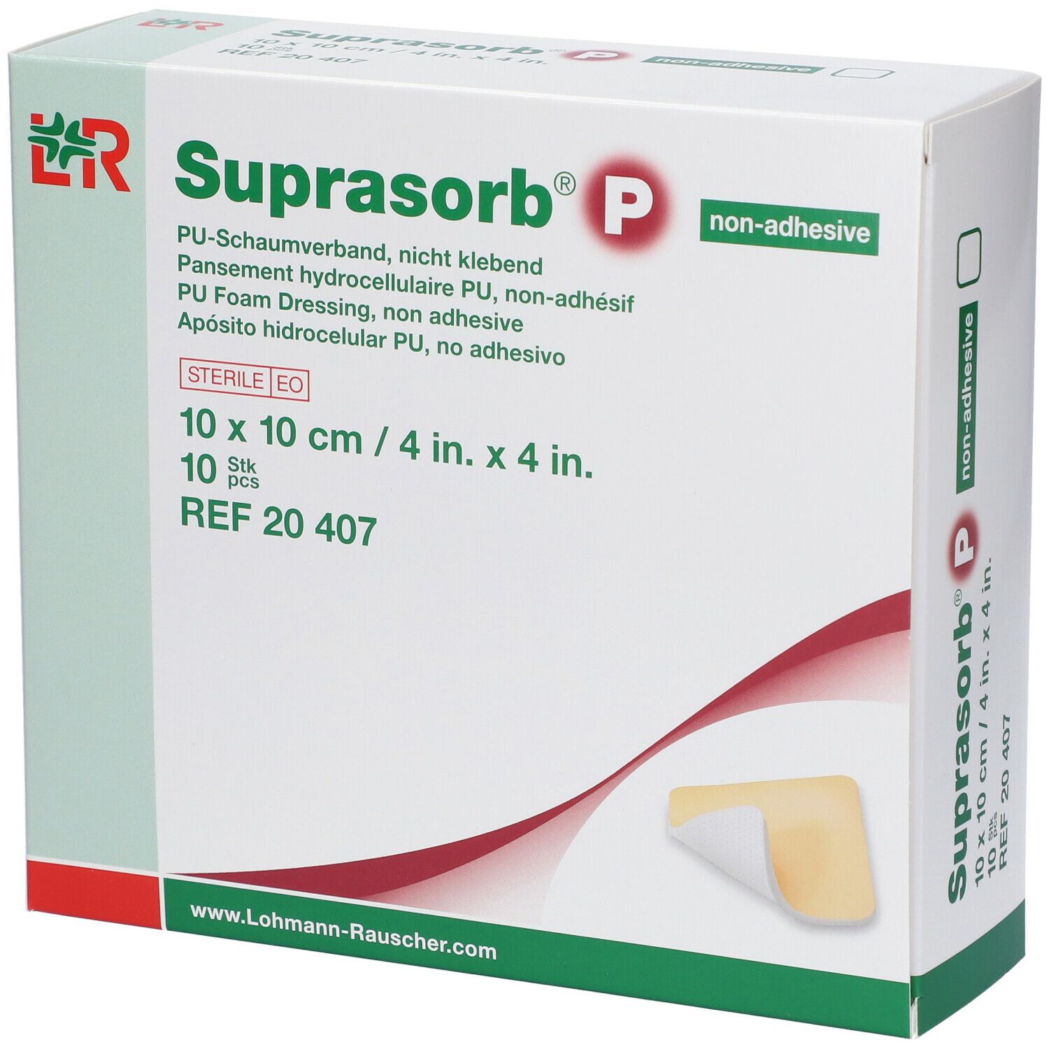 Suprasorb® P non-adhesive 10 x 10 cm