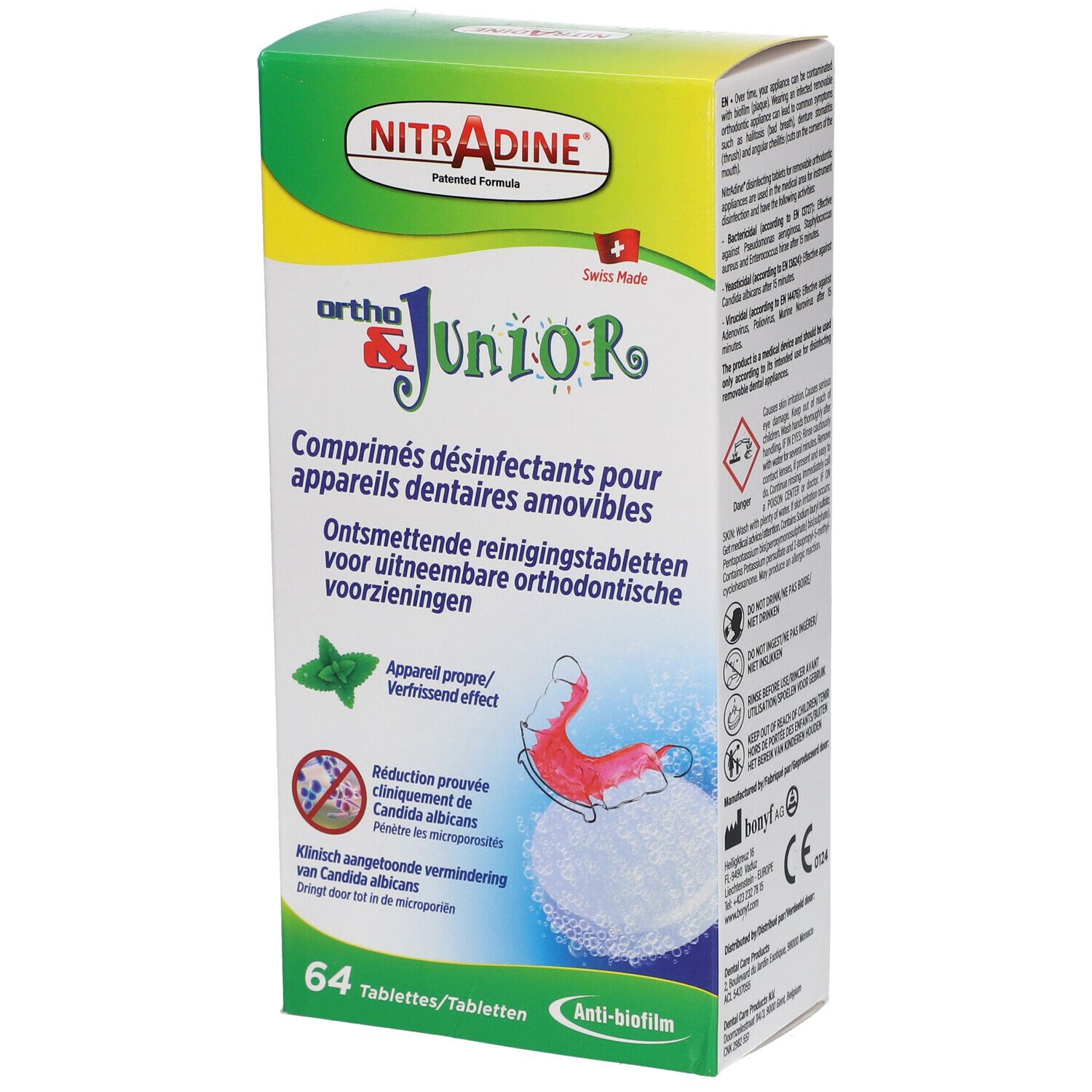 Nitradine Ortho & Junior Comprimés nettoyants